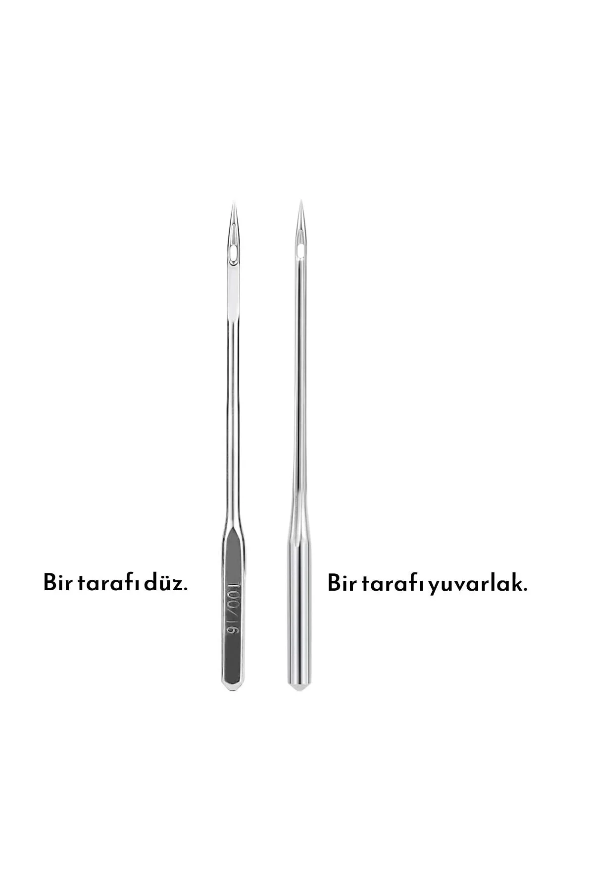 50 Adet Ev Tipi Dikiş Makinesi Iğne Seti (9-11-14-16-18 Numaralar