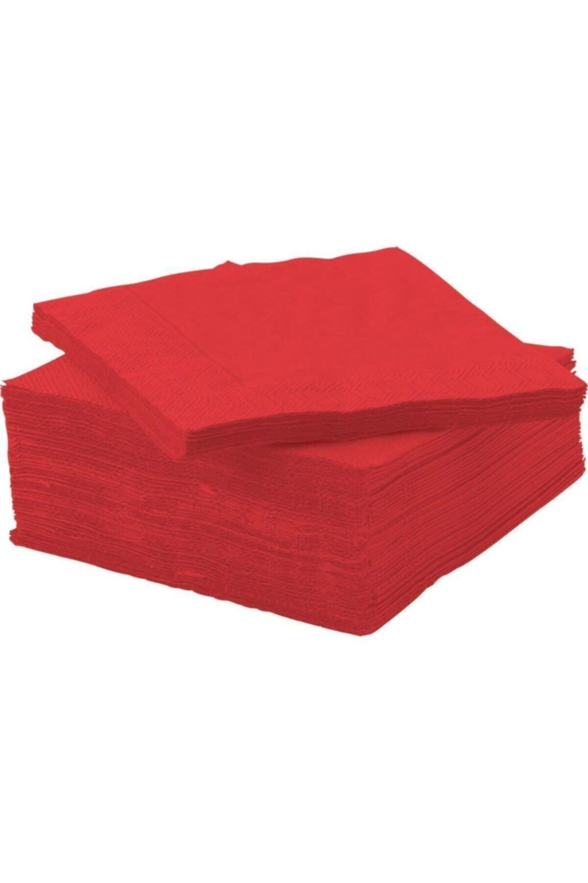 İkea 50 Adet Fantastik Kirmizi Kahve Yani Küçük 24 X 24 Cm Peçete