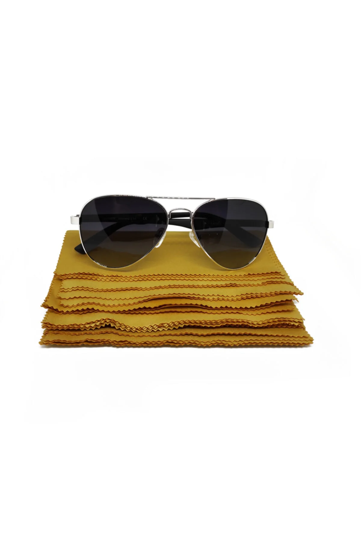 50 Adet Hardal Microfiber Gözlük Temizleme Bezi