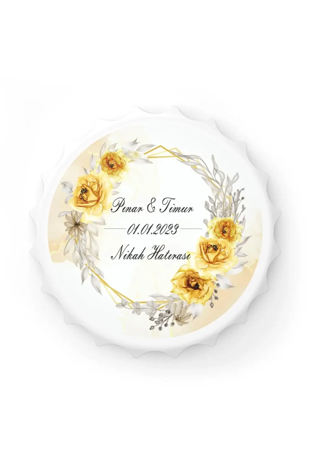 Leylaser 50 Adet Kapak Açacak Magnet Buzdolabı Süsü, Söz, Nişan, Kına, Nik