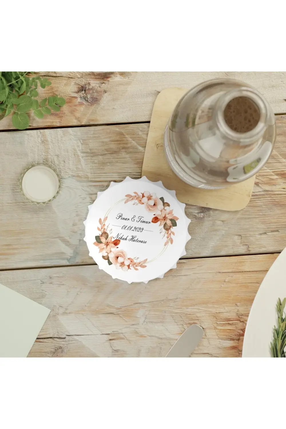 Leylaser 50 Adet Kapak Açacak Magnet Buzdolabı Süsü, Söz, Nişan, Kına, Nik