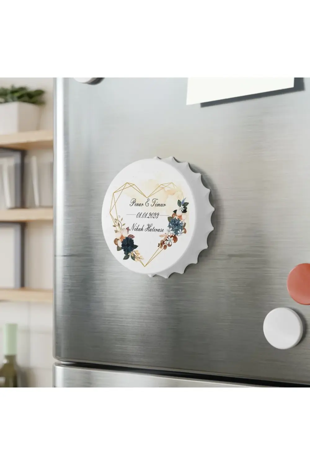 Leylaser 50 Adet Kapak Açacak Magnet Buzdolabı Süsü, Söz, Nişan, Kına, Nik