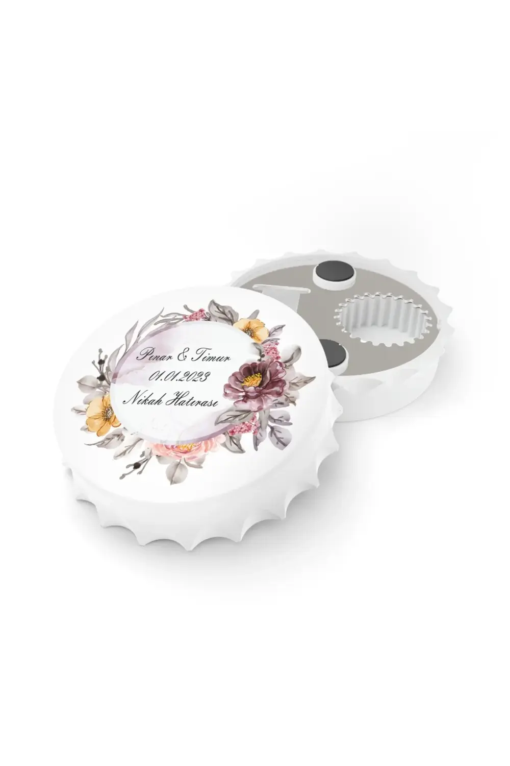 Leylaser 50 Adet Kapak Açacak Magnet Buzdolabı Süsü, Söz, Nişan, Kına, Nik