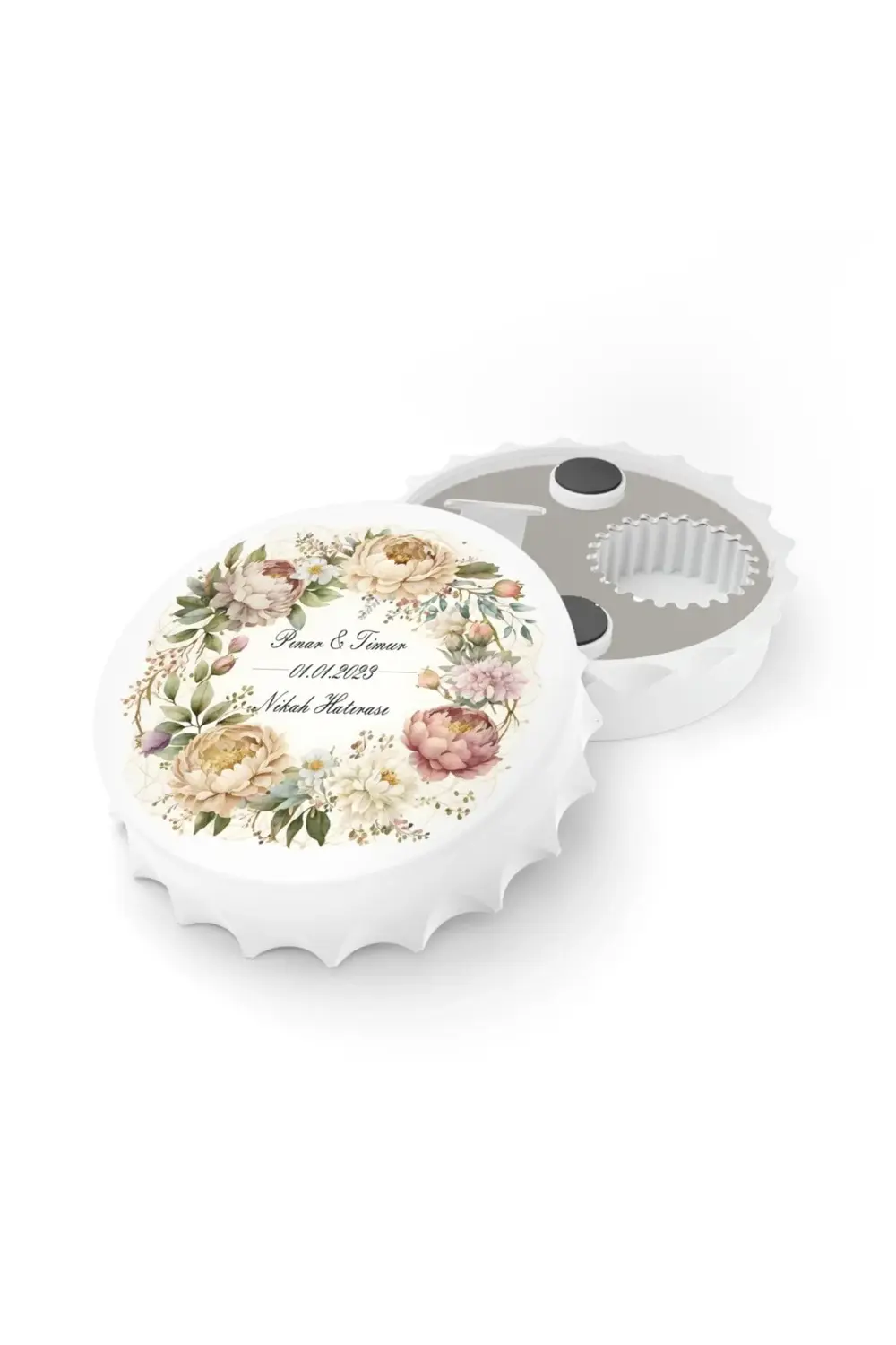 Leylaser 50 Adet Kapak Açacak Magnet Buzdolabı Süsü, Söz, Nişan, Kına, Nik