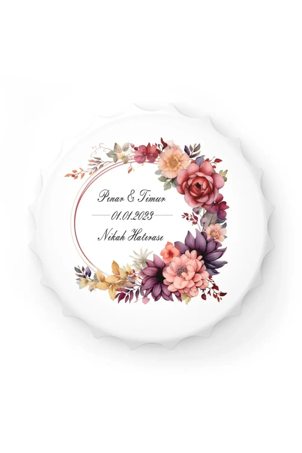 Leylaser 50 Adet Kapak Açacak Magnet Buzdolabı Süsü, Söz, Nişan, Kına, Nik