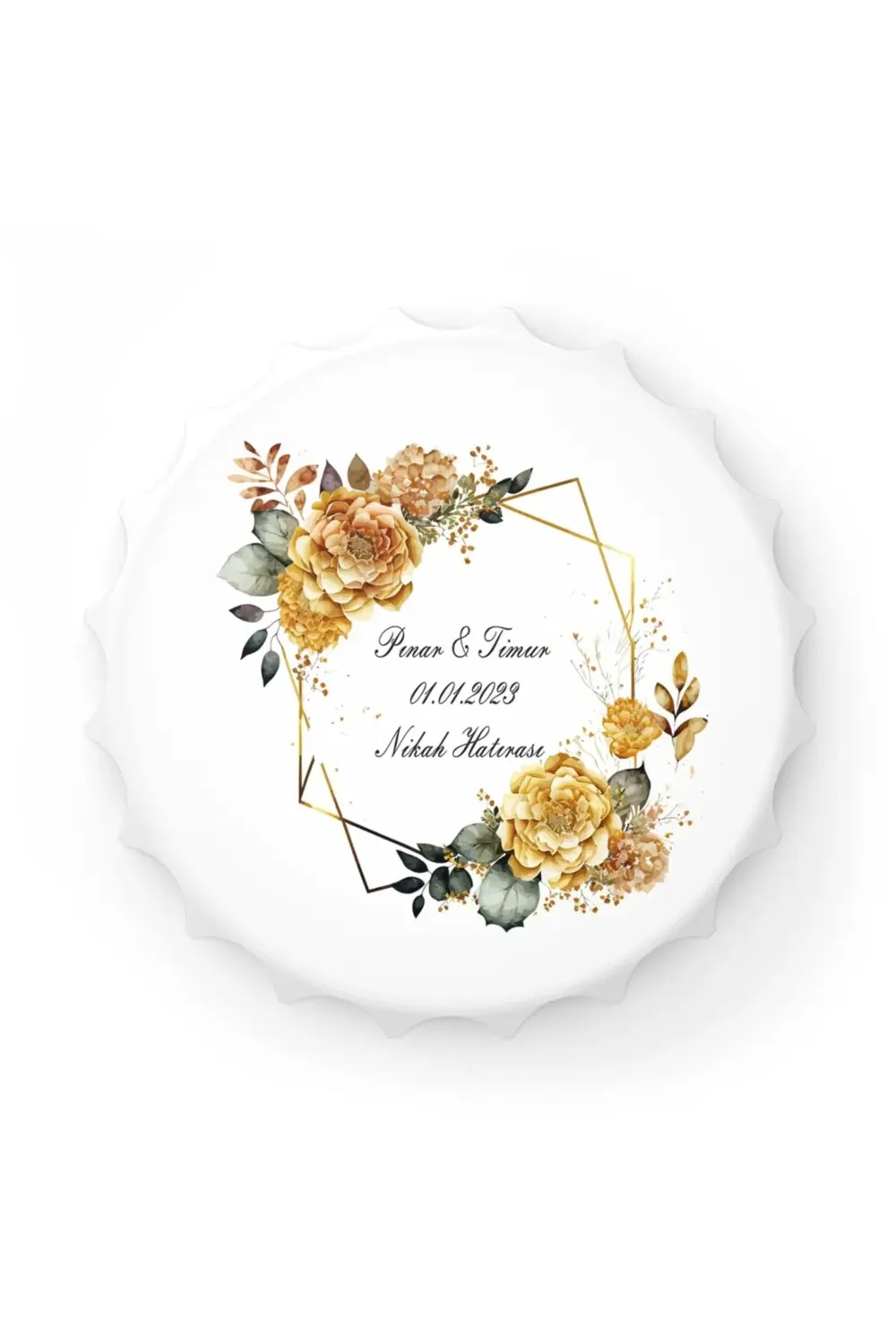 Leylaser 50 Adet Kapak Açacak Magnet Buzdolabı Süsü, Söz, Nişan, Kına, Nik