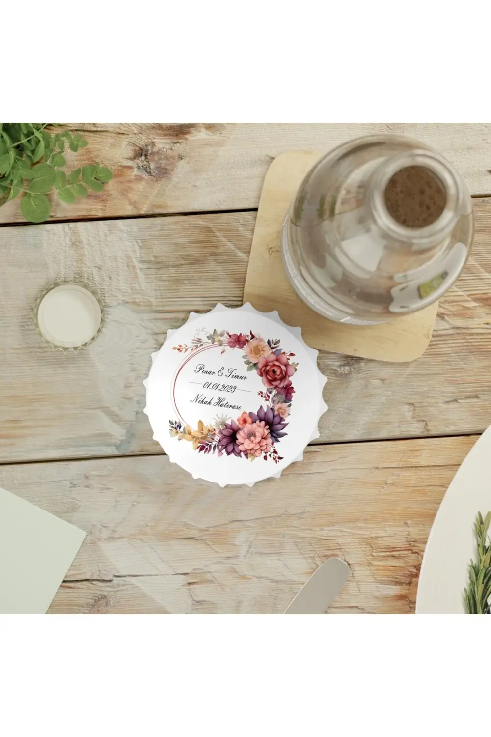 Leylaser 50 Adet Kapak Açacak Magnet Buzdolabı Süsü, Söz, Nişan, Kına, Nik