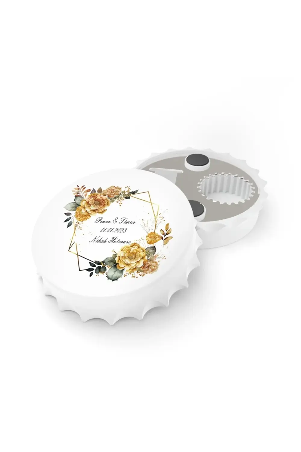 Leylaser 50 Adet Kapak Açacak Magnet Buzdolabı Süsü, Söz, Nişan, Kına, Nik