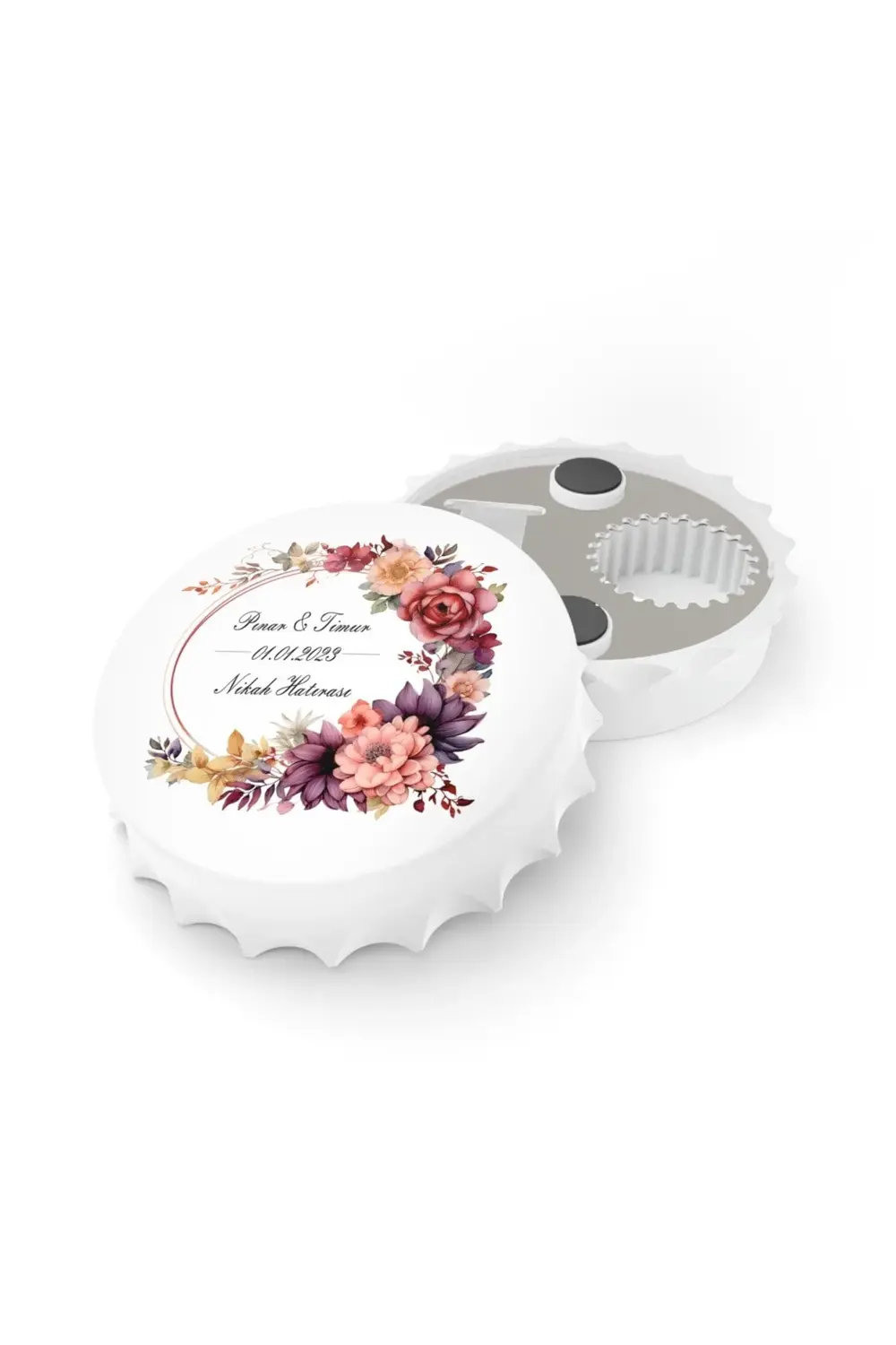 Leylaser 50 Adet Kapak Açacak Magnet Buzdolabı Süsü, Söz, Nişan, Kına, Nik