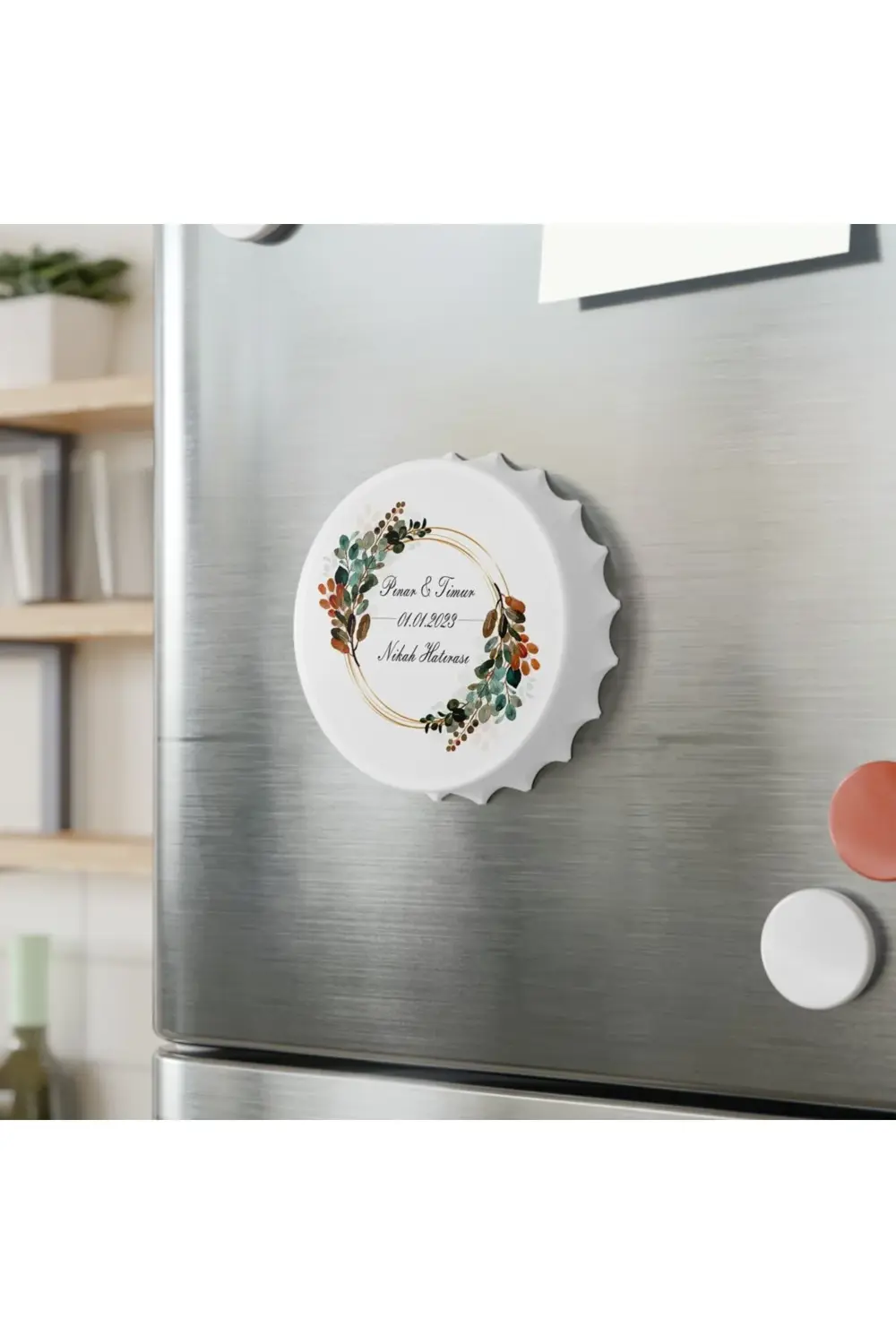 Leylaser 50 Adet Kapak Açacak Magnet Buzdolabı Süsü, Söz, Nişan, Kına, Nik