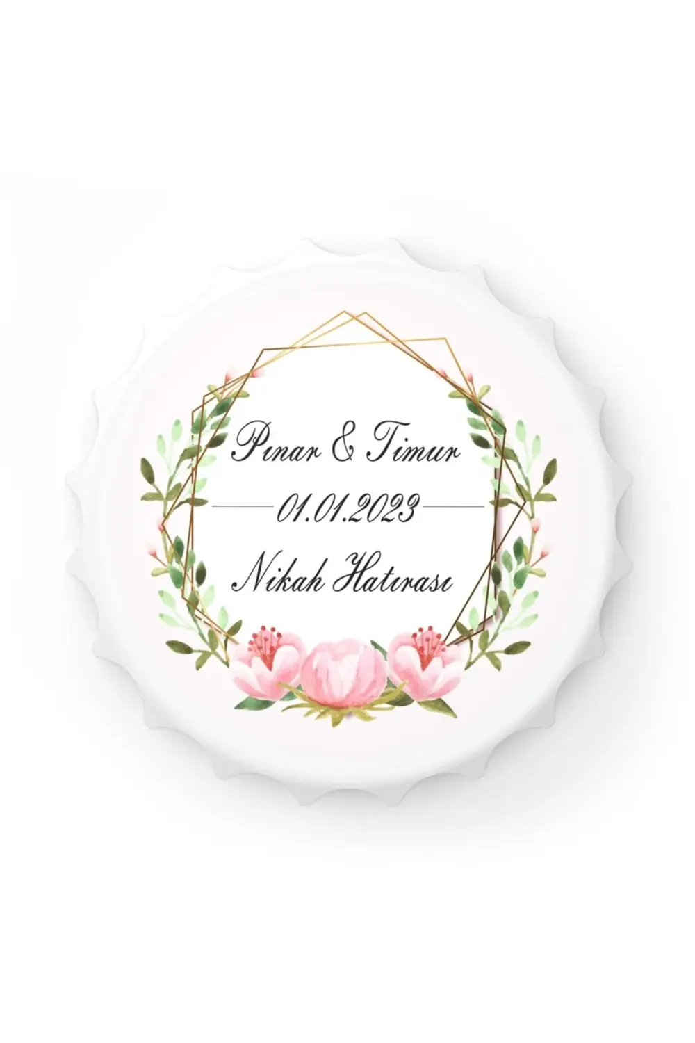 Leylaser 50 Adet Kapak Açacak Magnet Buzdolabı Süsü, Söz, Nişan, Kına, Nik