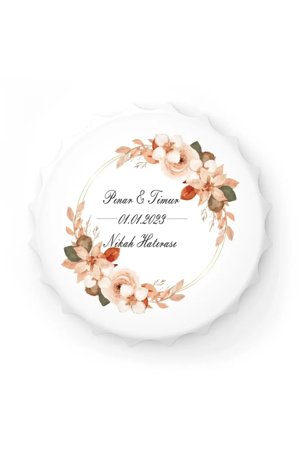 Leylaser 50 Adet Kapak Açacak Magnet Buzdolabı Süsü, Söz, Nişan, Kına, Nik