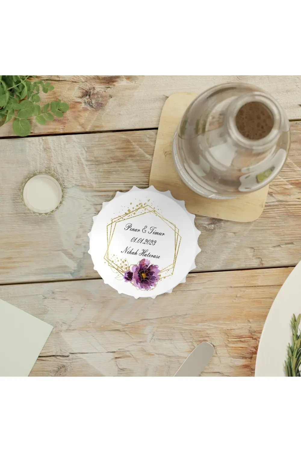 Leylaser 50 Adet Kapak Açacak Magnet Buzdolabı Süsü, Söz, Nişan, Kına, Nik