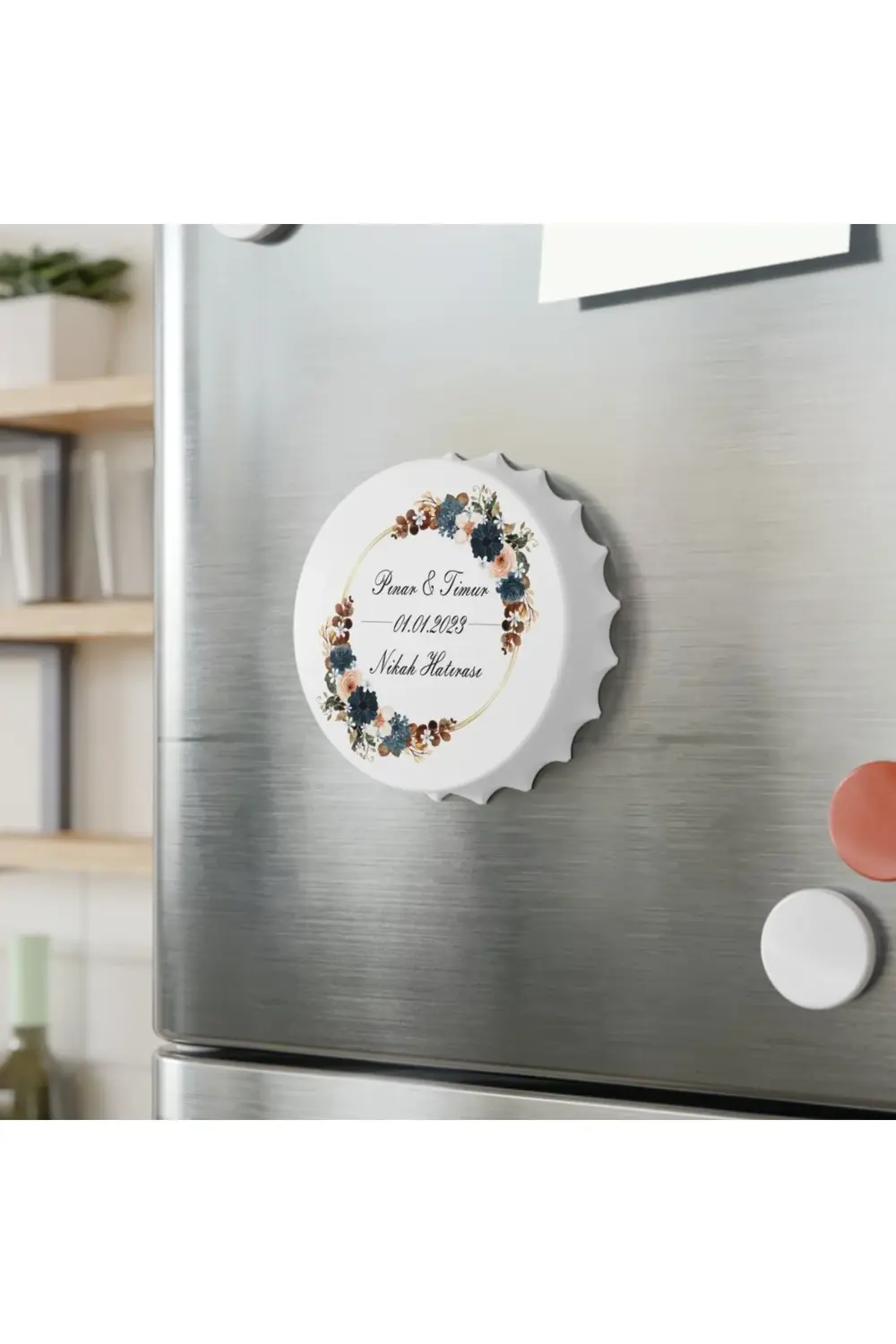 Leylaser 50 Adet Kapak Açacak Magnet Buzdolabı Süsü, Söz, Nişan, Kına, Nik