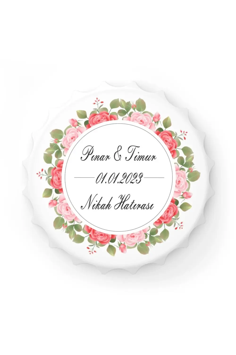 Leylaser 50 Adet Kapak Açacak Magnet Buzdolabı Süsü, Söz, Nişan, Kına, Nik