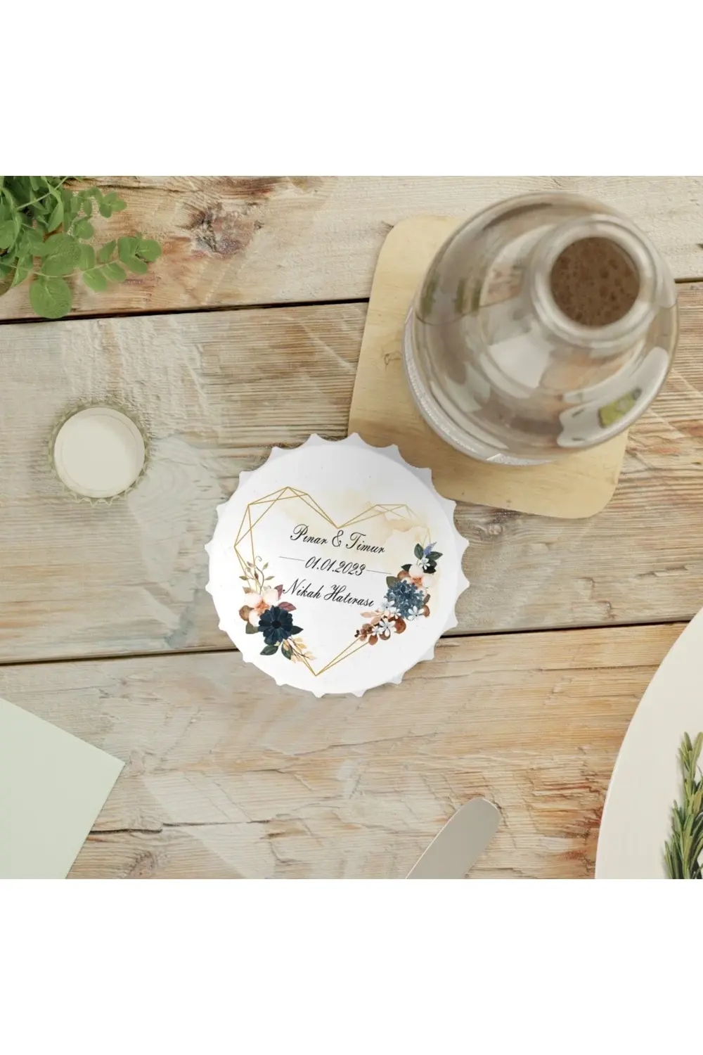 Leylaser 50 Adet Kapak Açacak Magnet Buzdolabı Süsü, Söz, Nişan, Kına, Nik