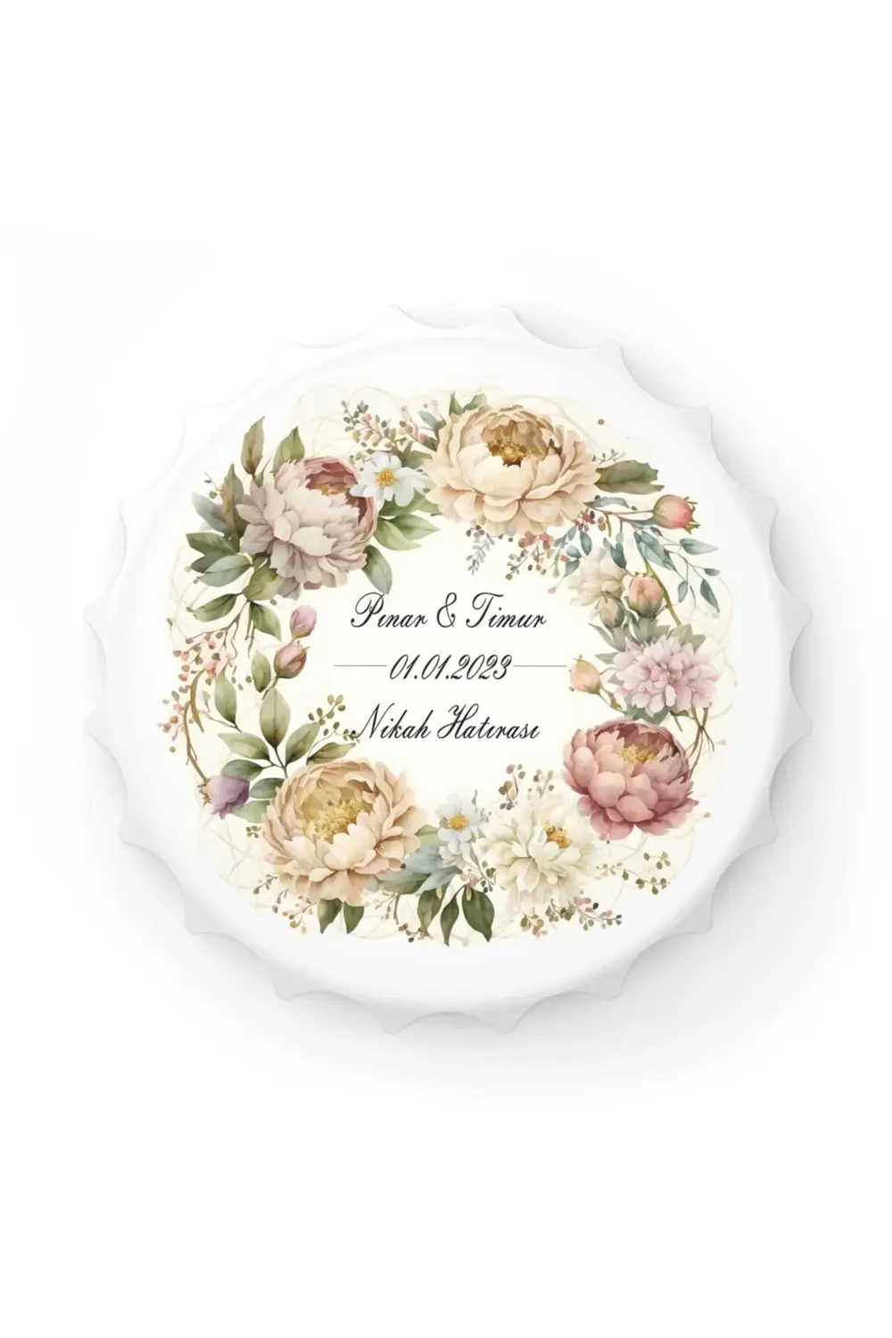 Leylaser 50 Adet Kapak Açacak Magnet Buzdolabı Süsü, Söz, Nişan, Kına, Nik