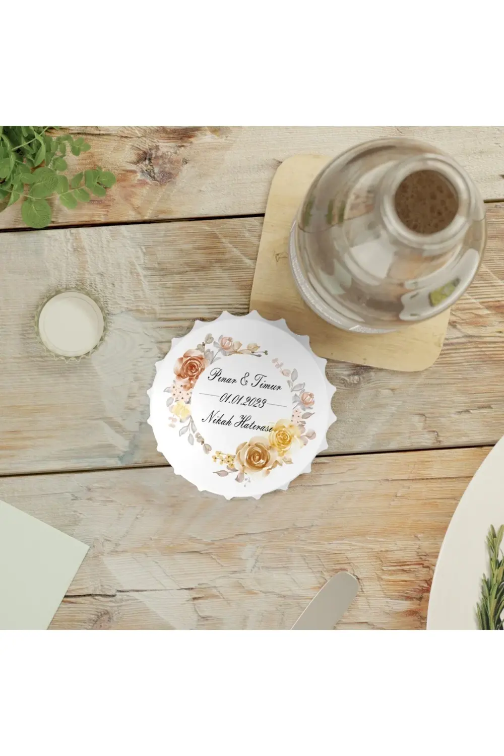 Leylaser 50 Adet Kapak Açacak Magnet Buzdolabı Süsü, Söz, Nişan, Kına, Nik