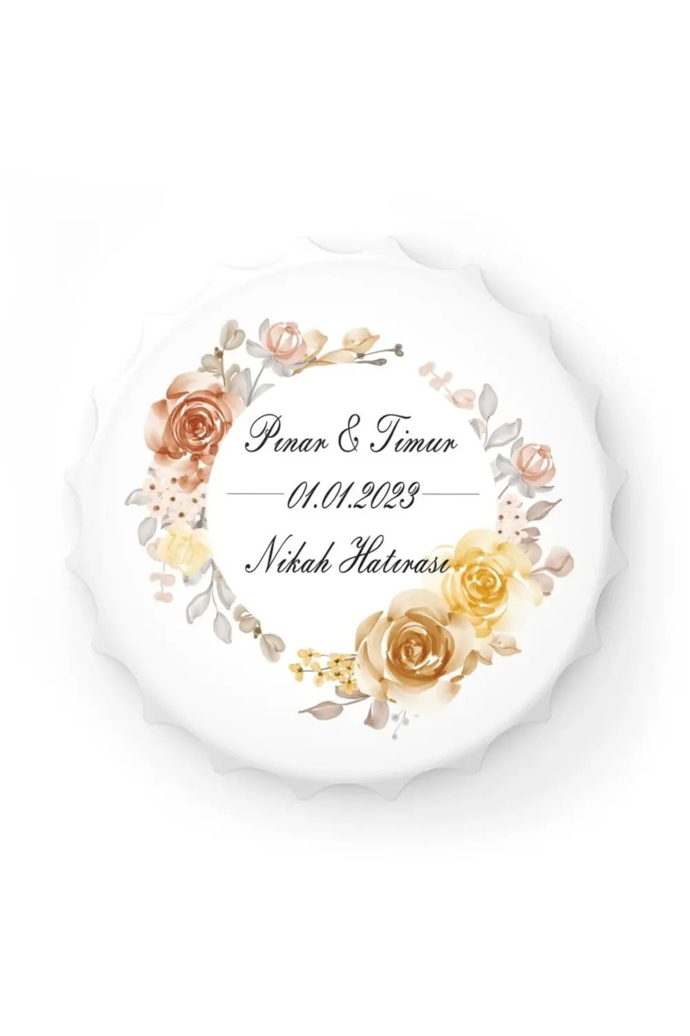 Leylaser 50 Adet Kapak Açacak Magnet Buzdolabı Süsü, Söz, Nişan, Kına, Nik