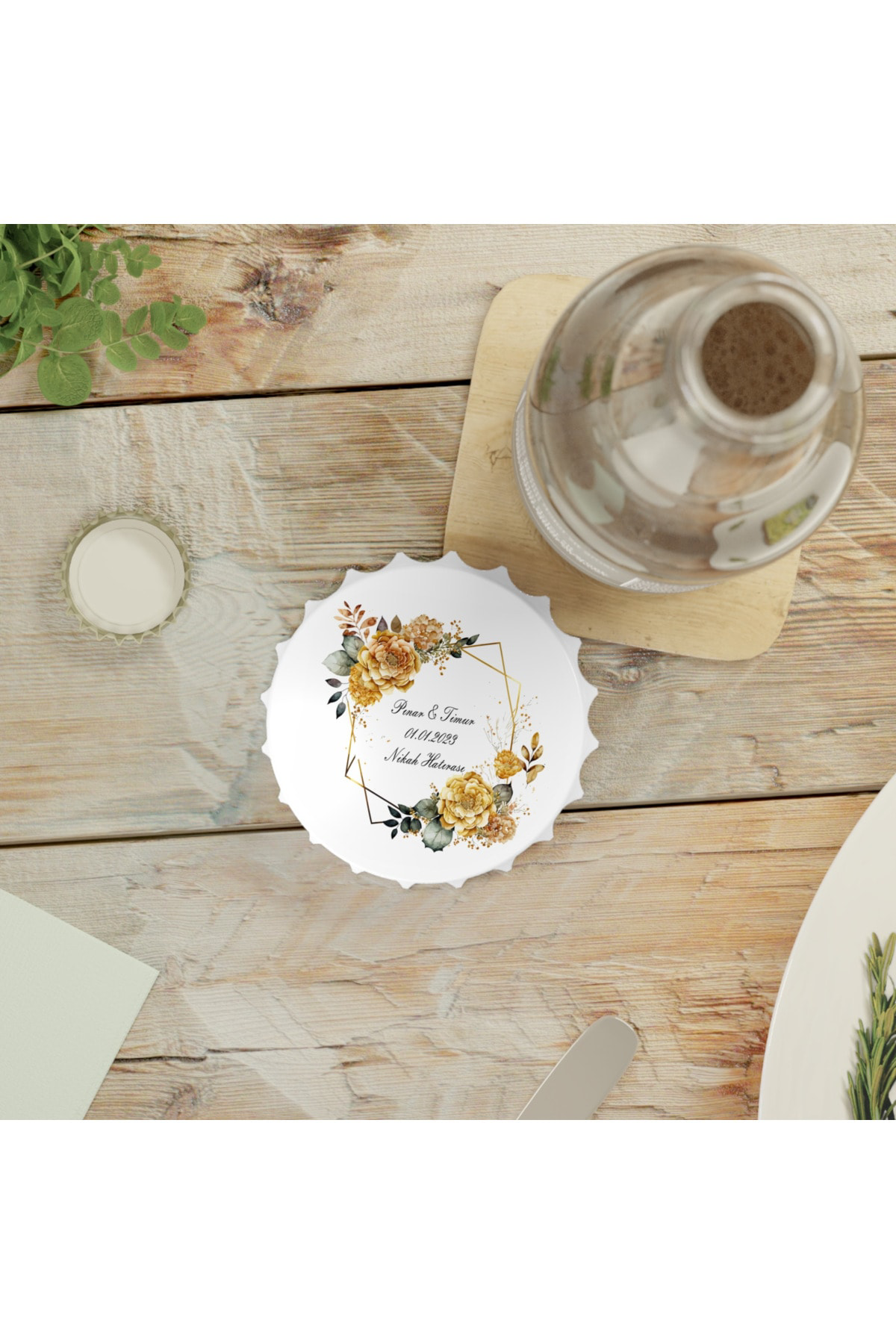 Leylaser 50 Adet Kapak Açacak Magnet Buzdolabı Süsü, Söz, Nişan, Kına, Nik