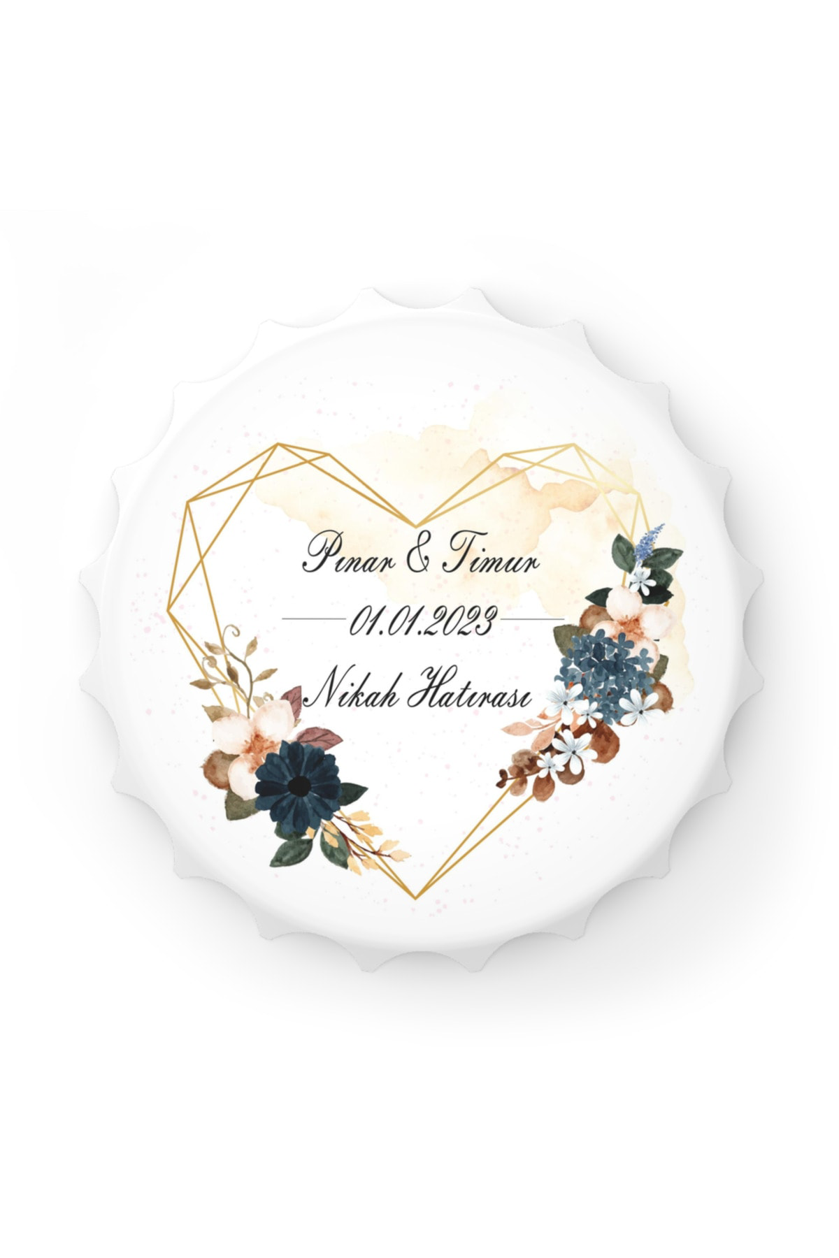 Leylaser 50 Adet Kapak Açacak Magnet Buzdolabı Süsü, Söz, Nişan, Kına, Nik