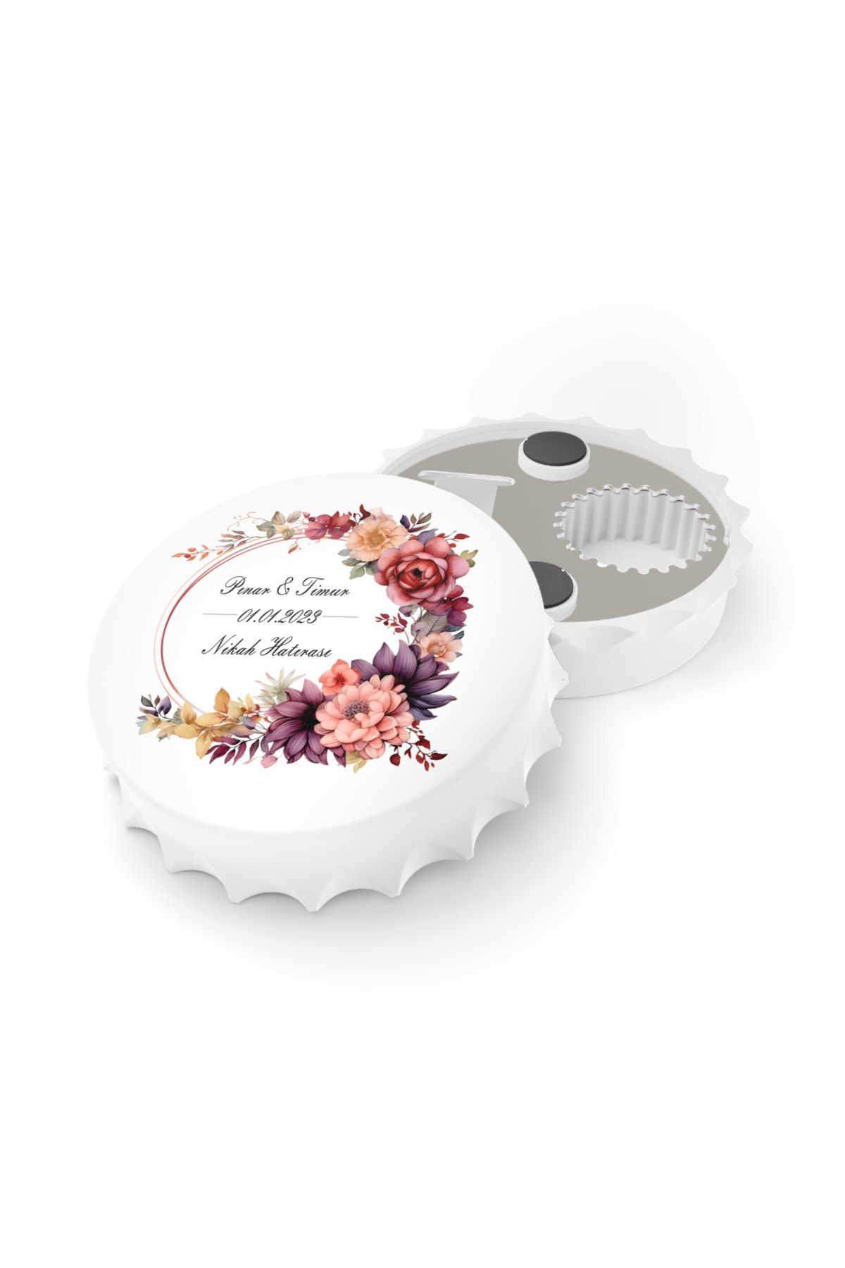 Leylaser 50 Adet Kapak Açacak Magnet Buzdolabı Süsü, Söz, Nişan, Kına, Nik