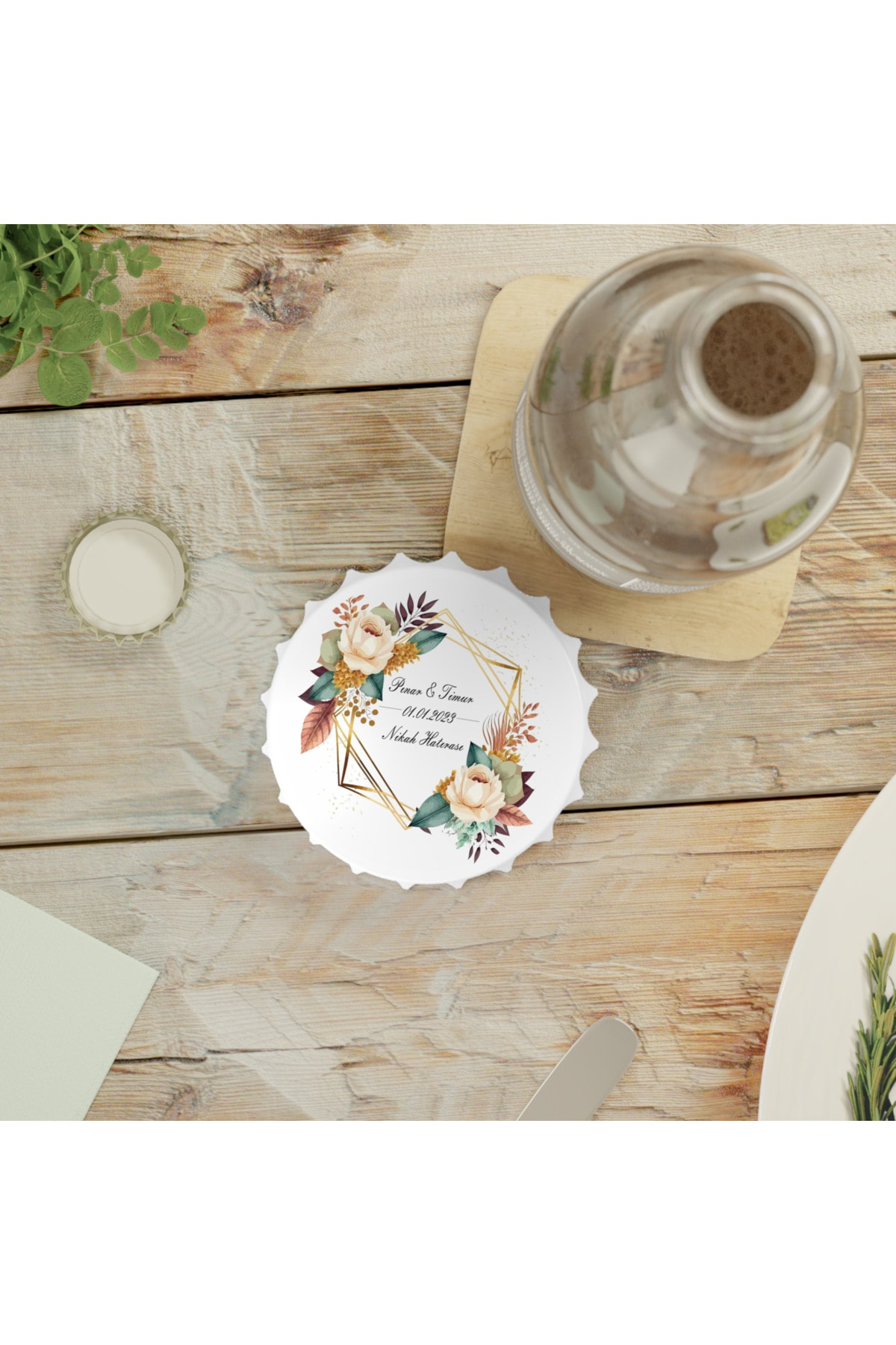 Leylaser 50 Adet Kapak Açacak Magnet Buzdolabı Süsü, Söz, Nişan, Kına, Nik