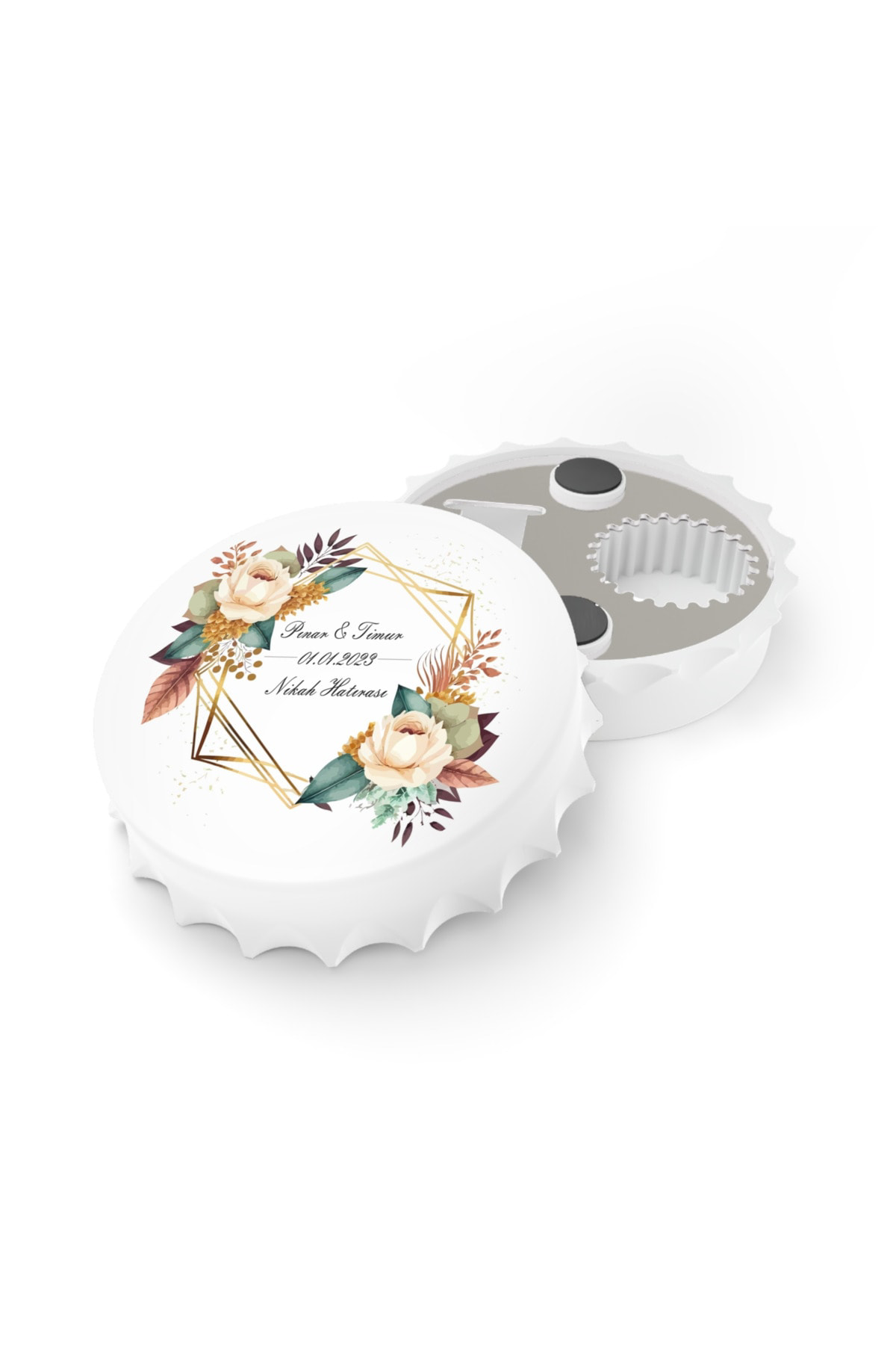 Leylaser 50 Adet Kapak Açacak Magnet Buzdolabı Süsü, Söz, Nişan, Kına, Nik