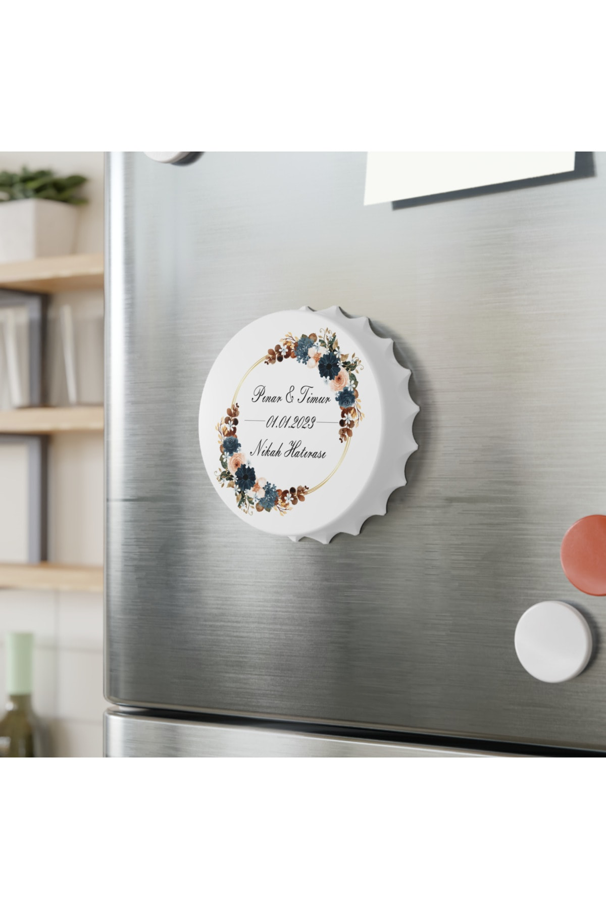 Leylaser 50 Adet Kapak Açacak Magnet Buzdolabı Süsü, Söz, Nişan, Kına, Nik