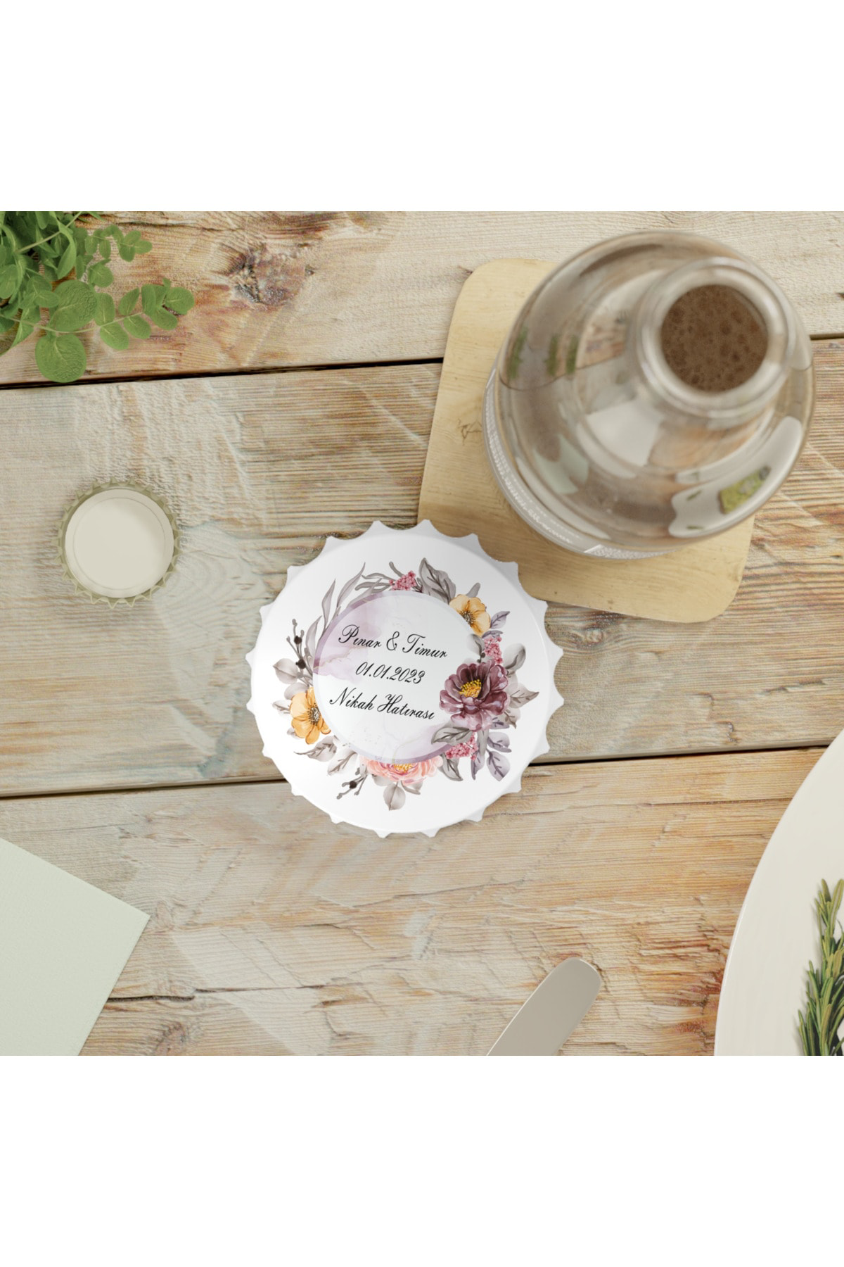 Leylaser 50 Adet Kapak Açacak Magnet Buzdolabı Süsü, Söz, Nişan, Kına, Nik