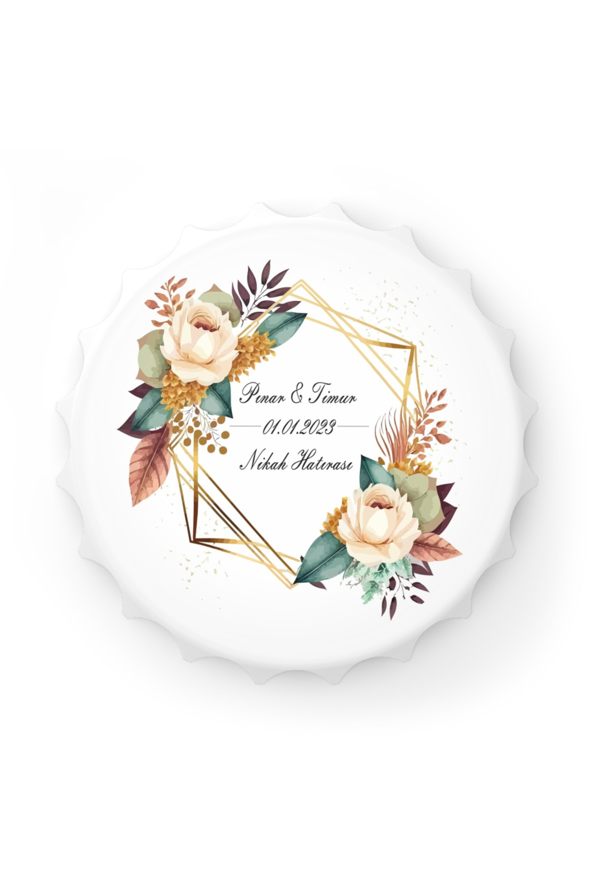 Leylaser 50 Adet Kapak Açacak Magnet Buzdolabı Süsü, Söz, Nişan, Kına, Nik