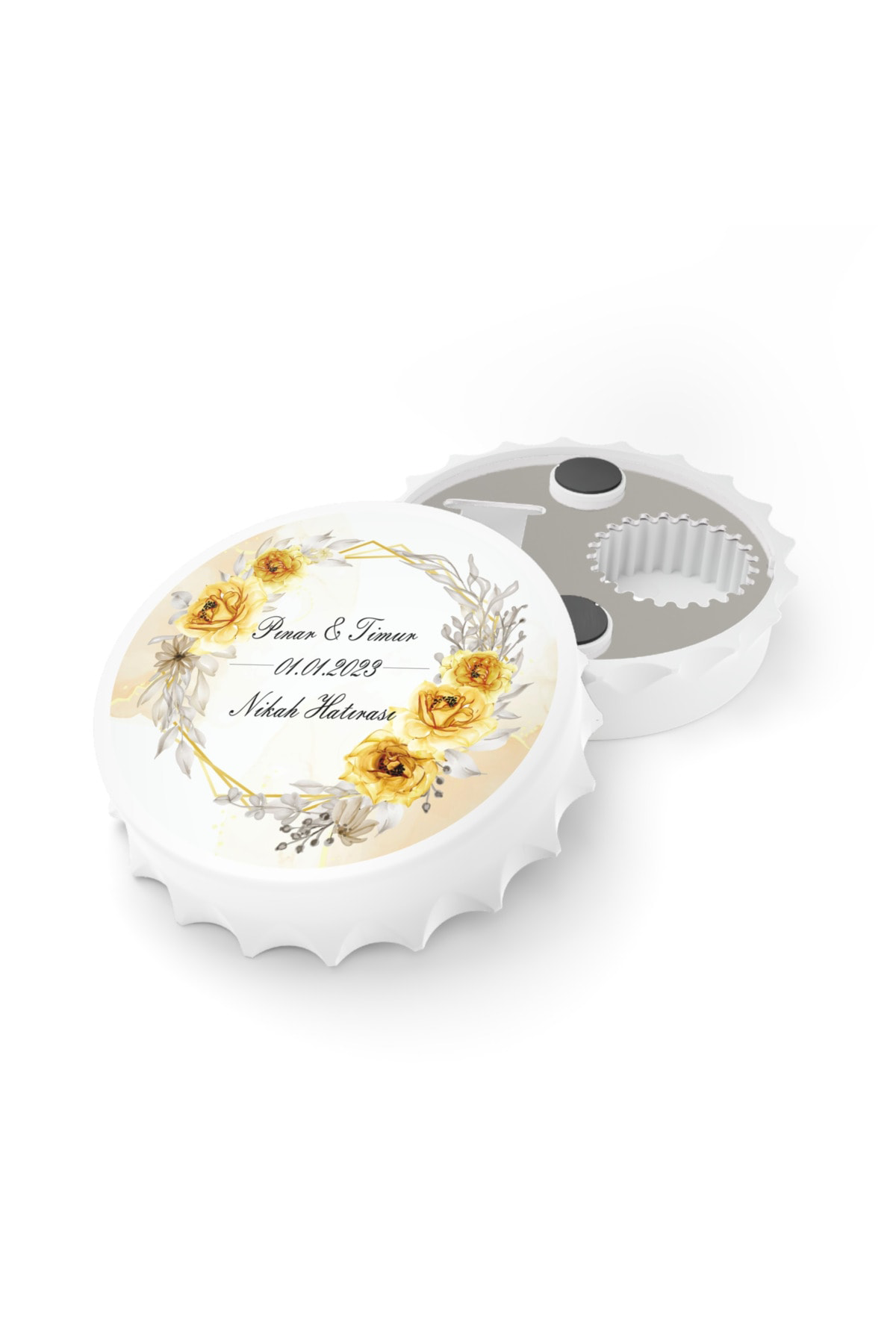 Leylaser 50 Adet Kapak Açacak Magnet Buzdolabı Süsü, Söz, Nişan, Kına, Nik