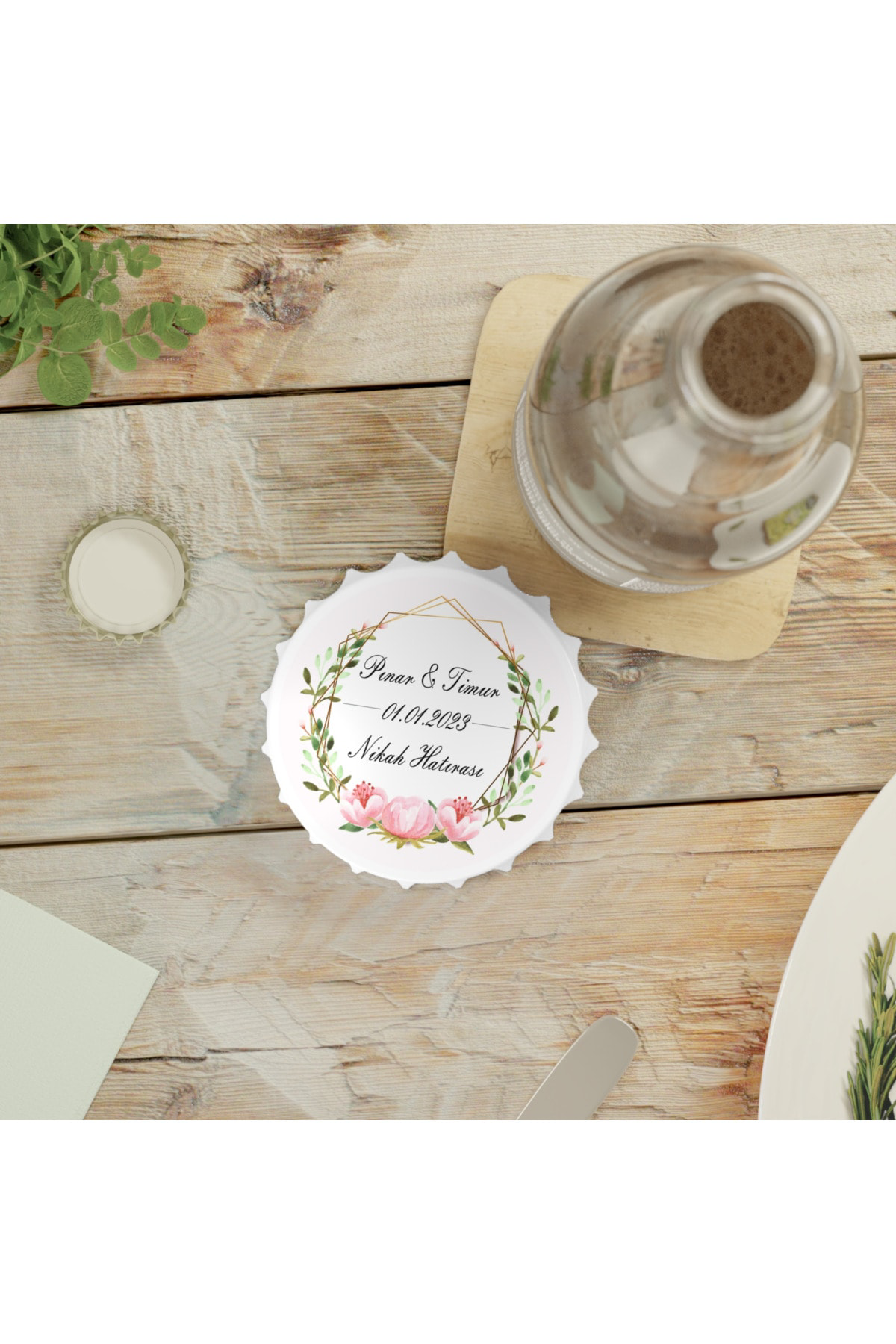 Leylaser 50 Adet Kapak Açacak Magnet Buzdolabı Süsü, Söz, Nişan, Kına, Nik