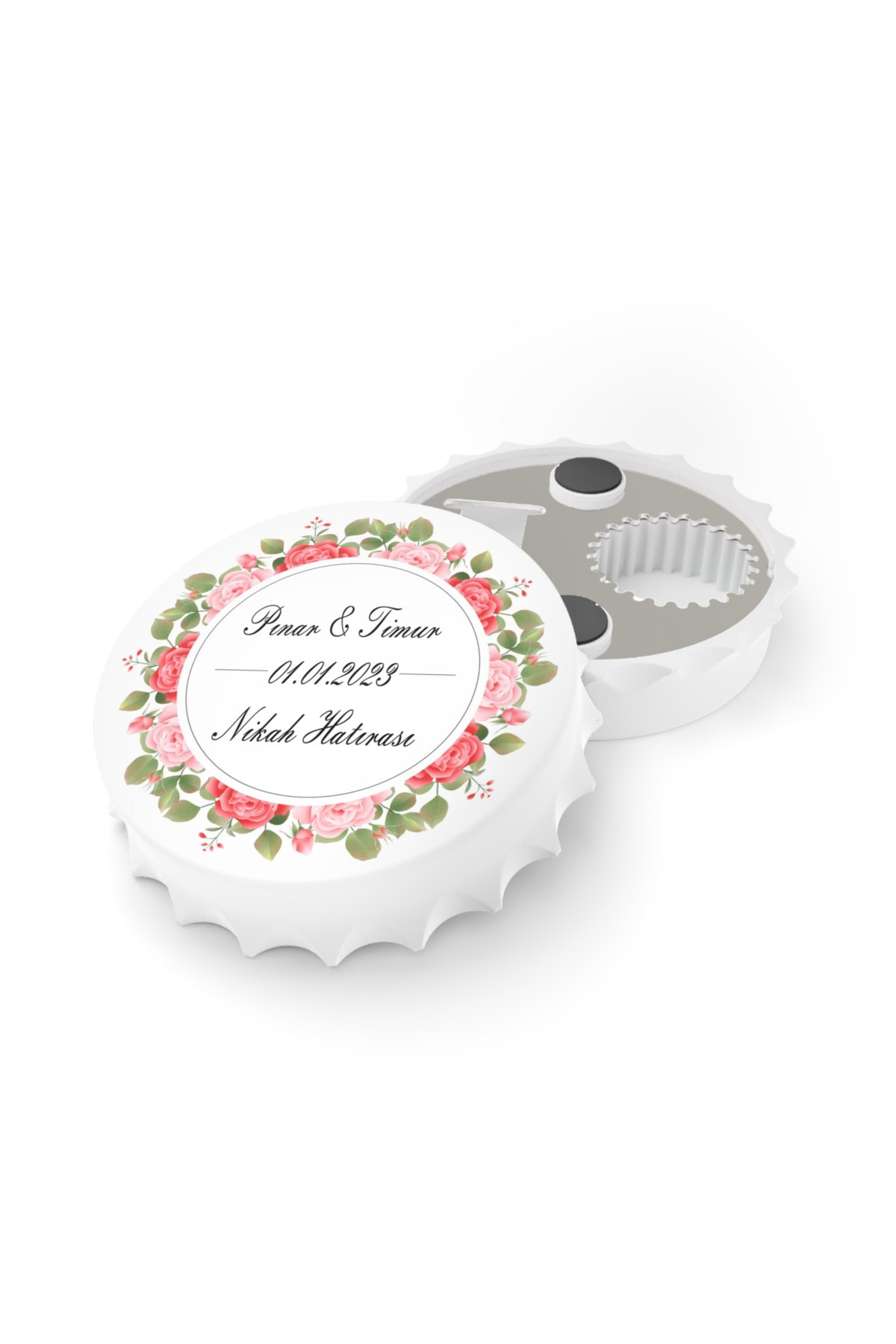 Leylaser 50 Adet Kapak Açacak Magnet Buzdolabı Süsü, Söz, Nişan, Kına, Nik