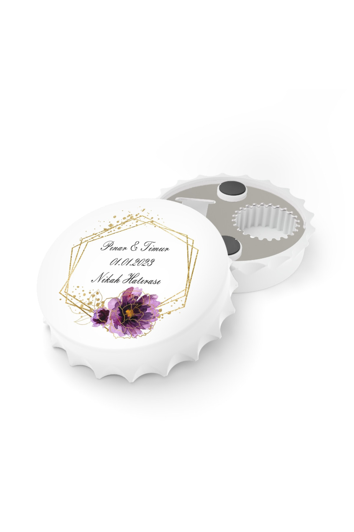 Leylaser 50 Adet Kapak Açacak Magnet Buzdolabı Süsü, Söz, Nişan, Kına, Nik