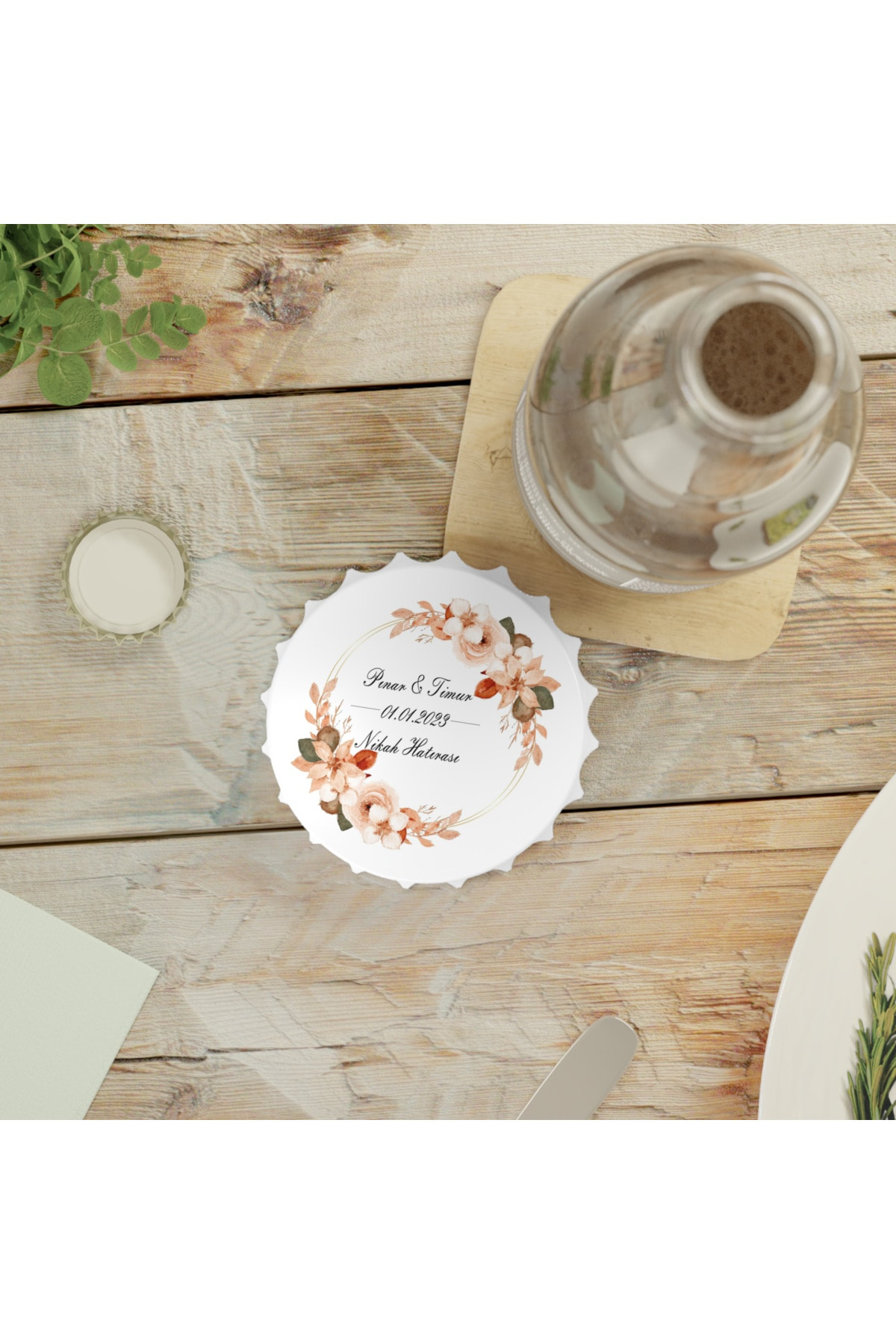 Leylaser 50 Adet Kapak Açacak Magnet Buzdolabı Süsü, Söz, Nişan, Kına, Nik