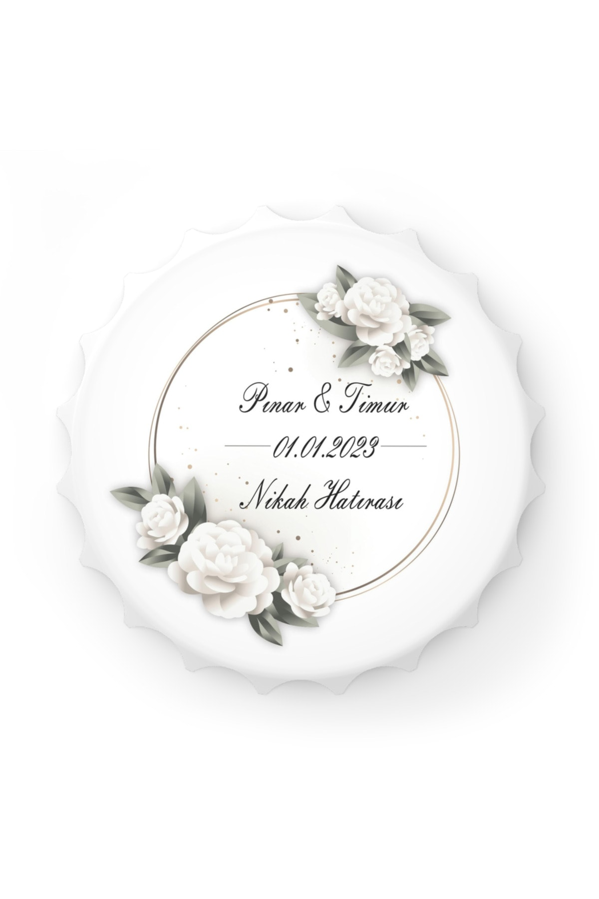 Leylaser 50 Adet Kapak Açacak Magnet Buzdolabı Süsü, Söz, Nişan, Kına, Nik