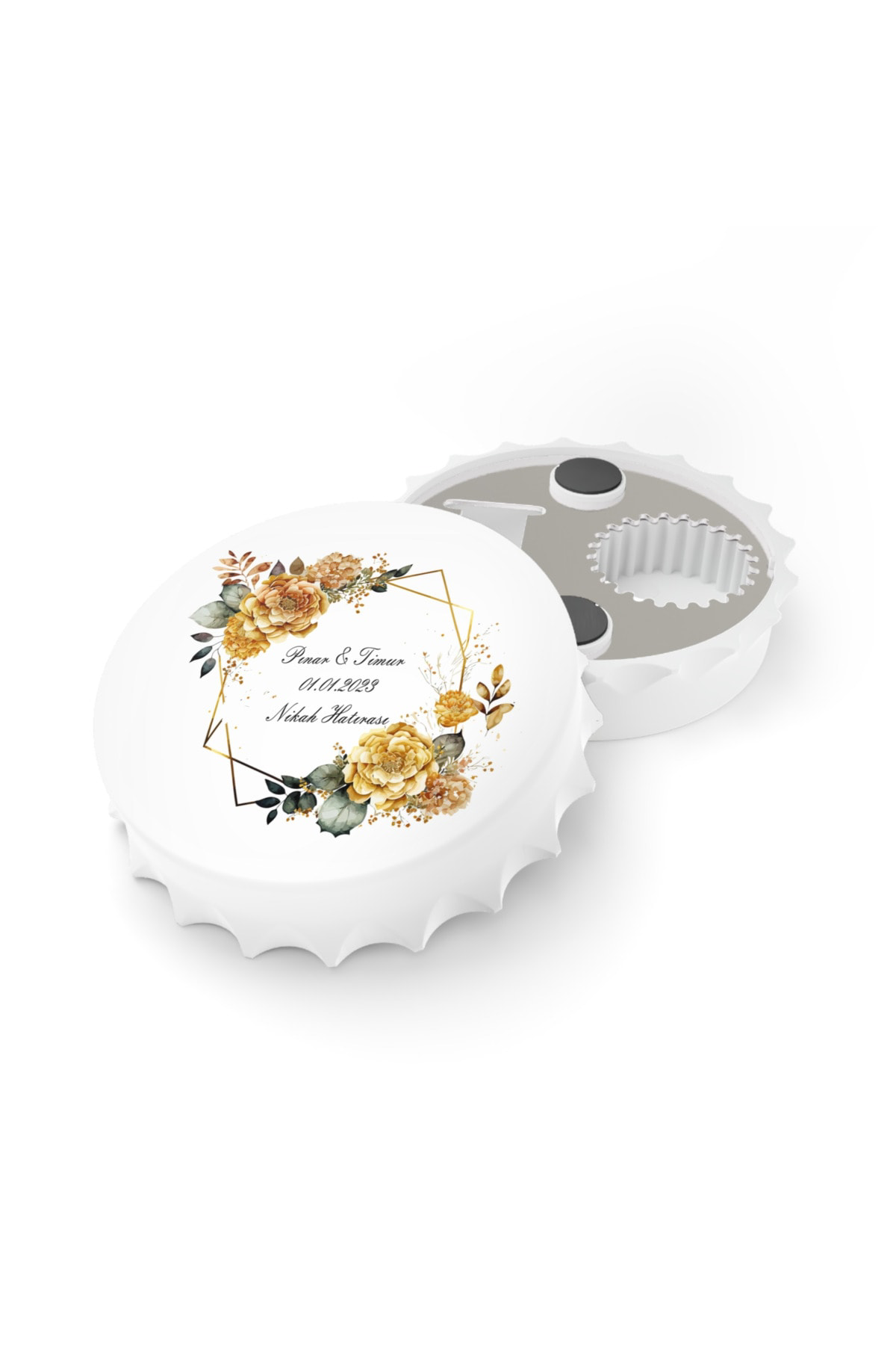 Leylaser 50 Adet Kapak Açacak Magnet Buzdolabı Süsü, Söz, Nişan, Kına, Nik