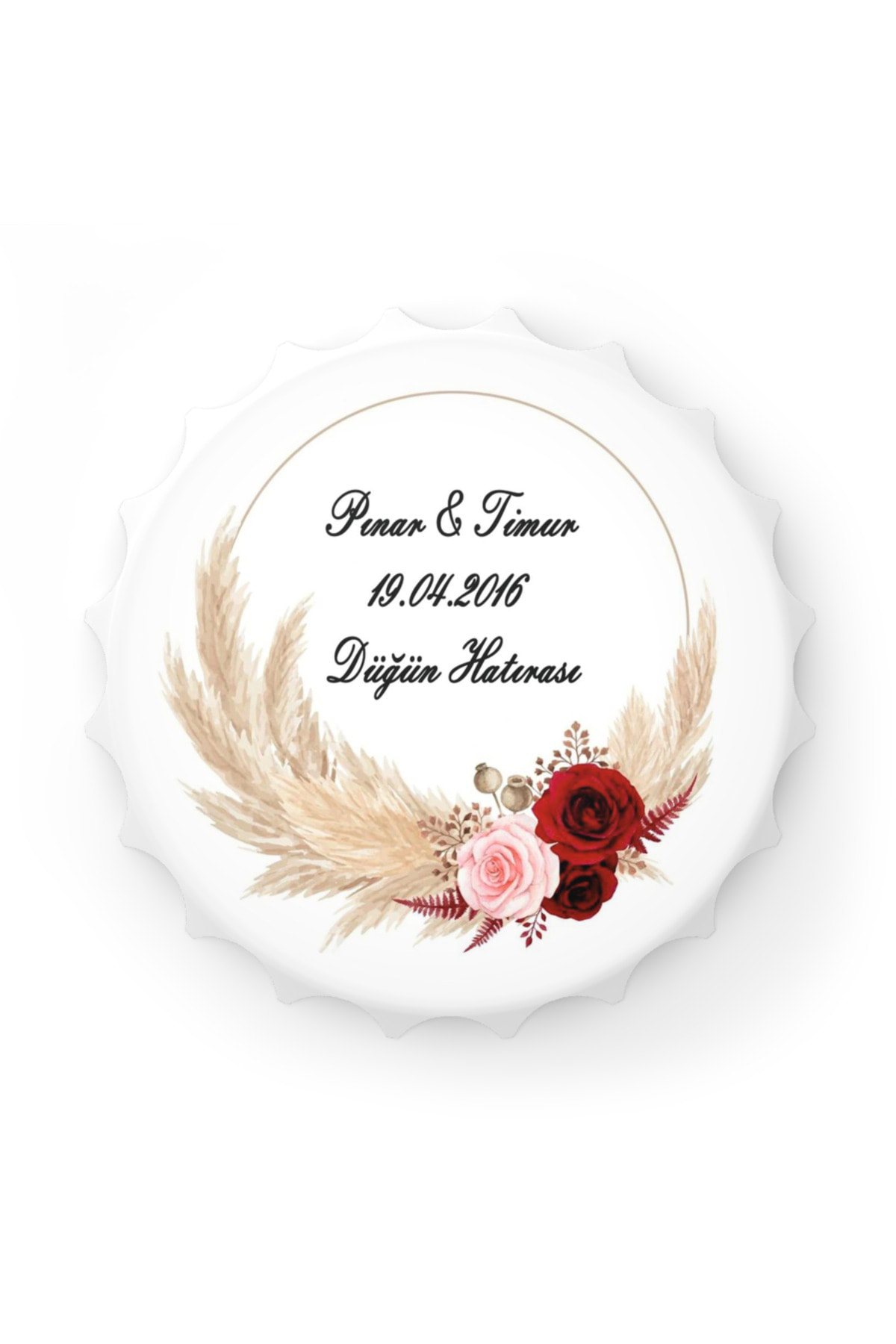 Leylaser 50 Adet Kapak Açacak Magnet Buzdolabı Süsü, Söz, Nişan, Kına, Nik