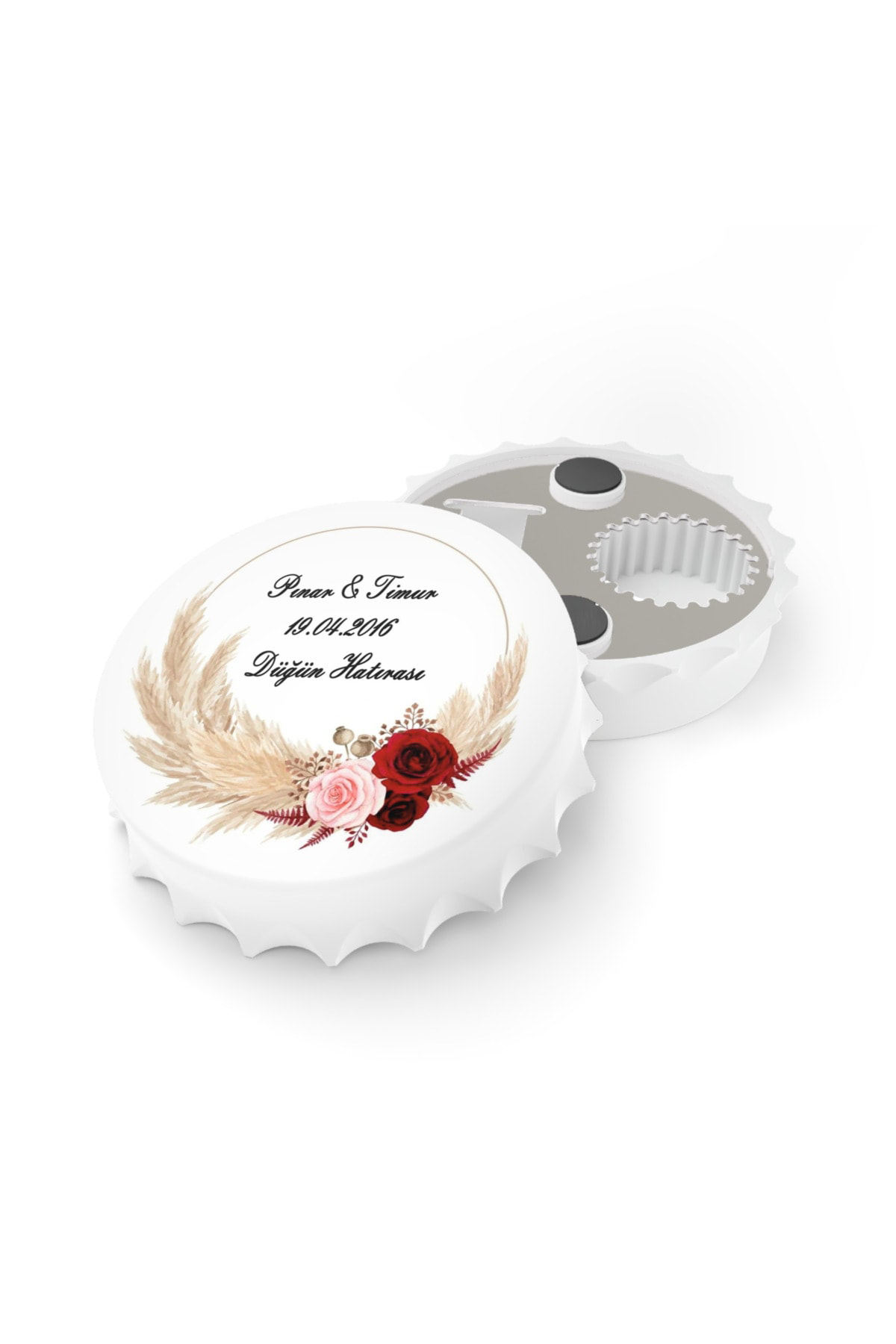 Leylaser 50 Adet Kapak Açacak Magnet Buzdolabı Süsü, Söz, Nişan, Kına, Nik