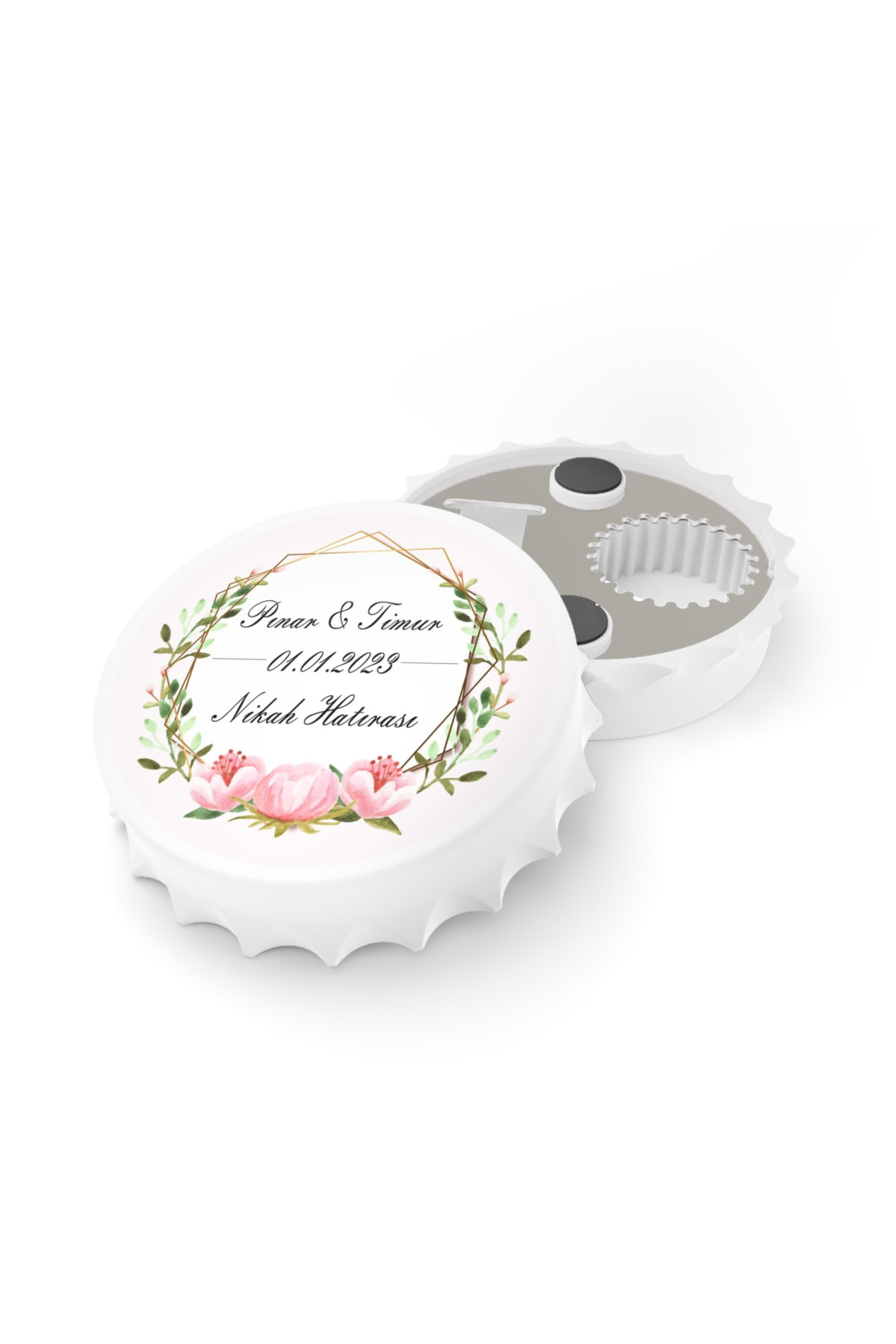 Leylaser 50 Adet Kapak Açacak Magnet Buzdolabı Süsü, Söz, Nişan, Kına, Nik