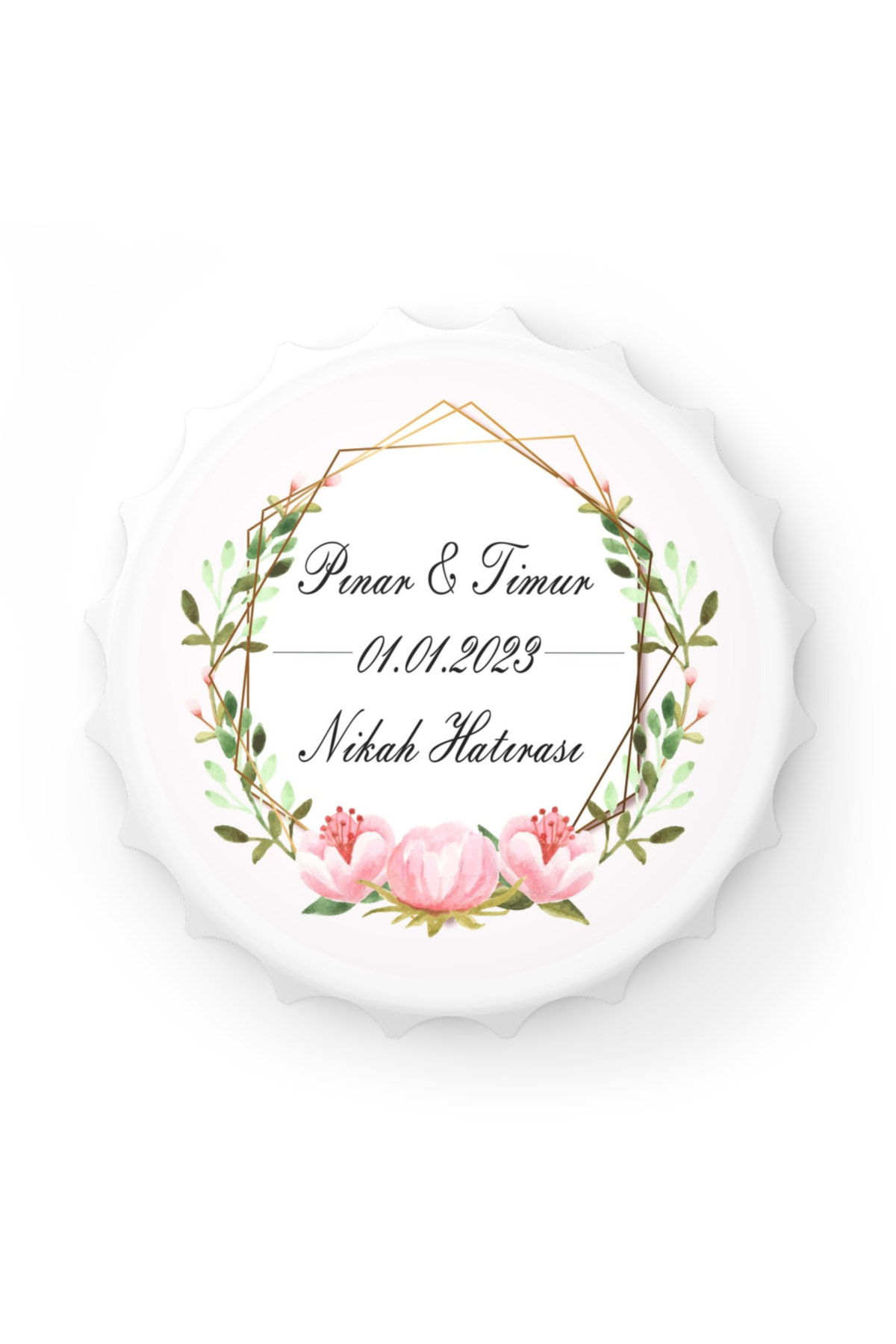 Leylaser 50 Adet Kapak Açacak Magnet Buzdolabı Süsü, Söz, Nişan, Kına, Nik