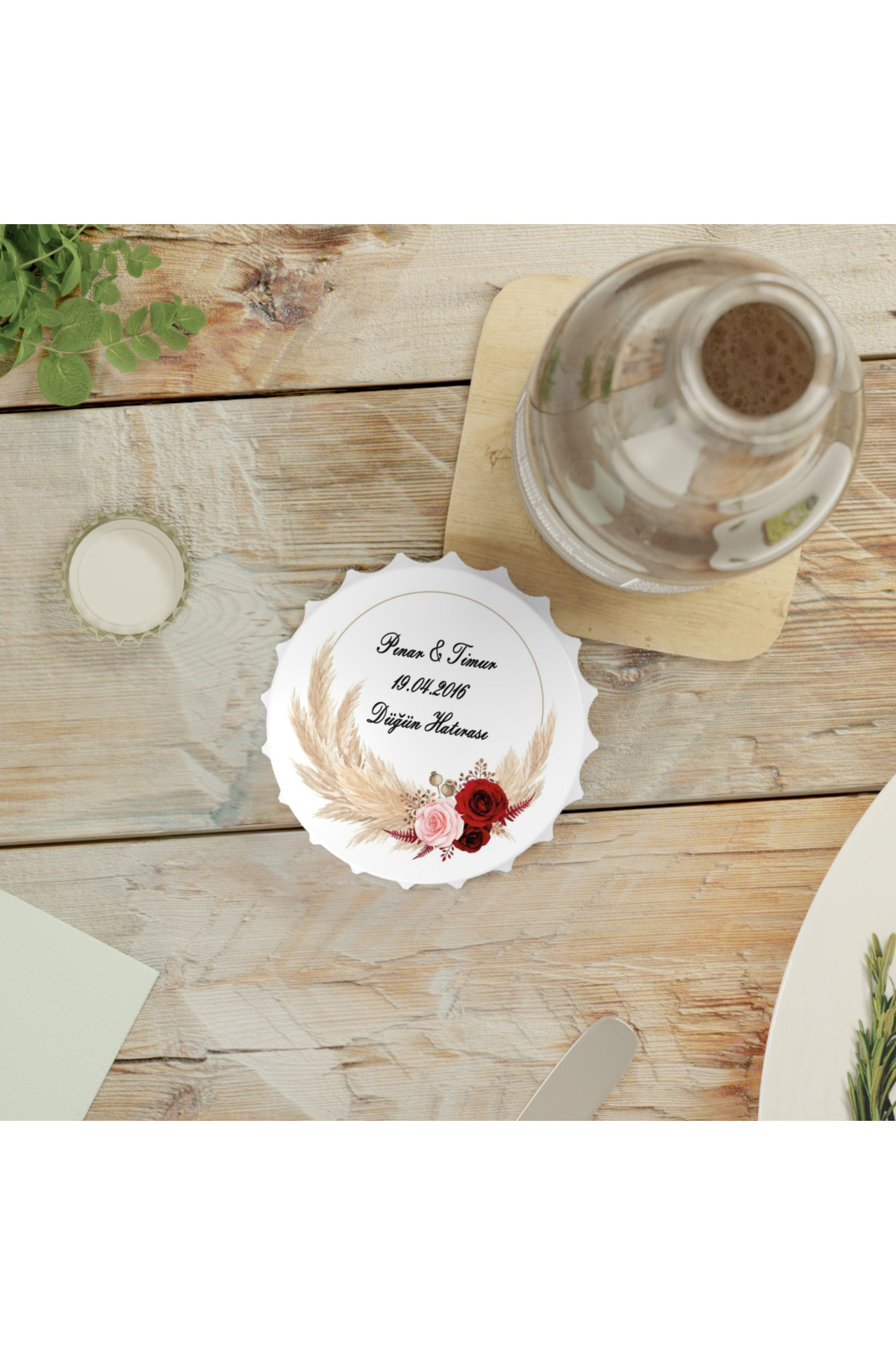 Leylaser 50 Adet Kapak Açacak Magnet Buzdolabı Süsü, Söz, Nişan, Kına, Nik