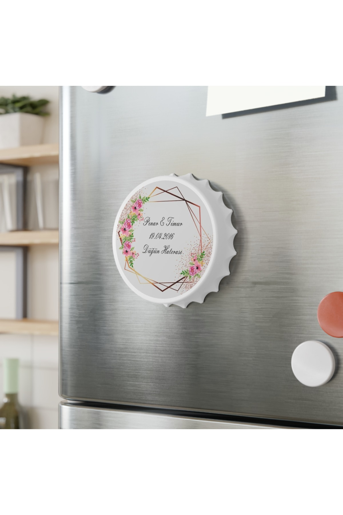 Leylaser 50 Adet Kapak Açacak Magnet Buzdolabı Süsü, Söz, Nişan, Kına, Nik