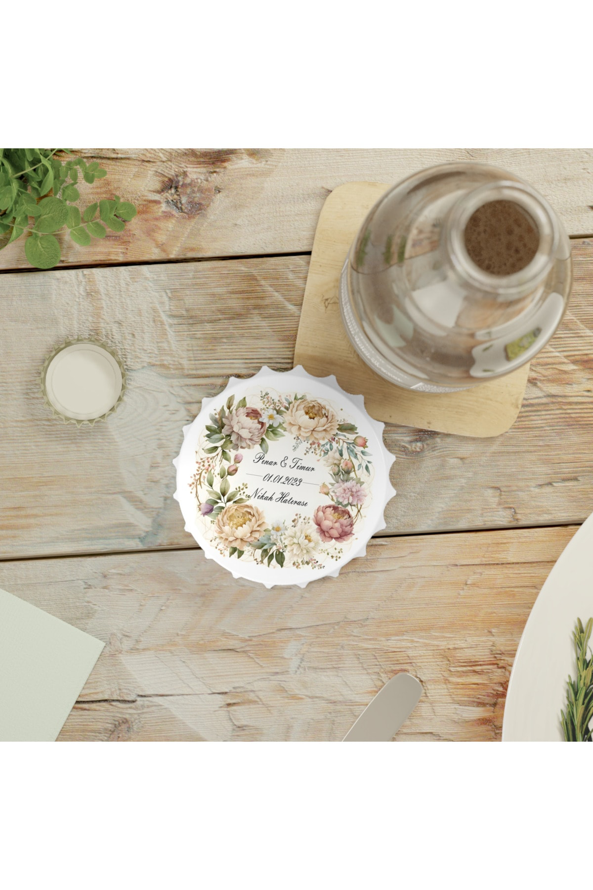 Leylaser 50 Adet Kapak Açacak Magnet Buzdolabı Süsü, Söz, Nişan, Kına, Nik