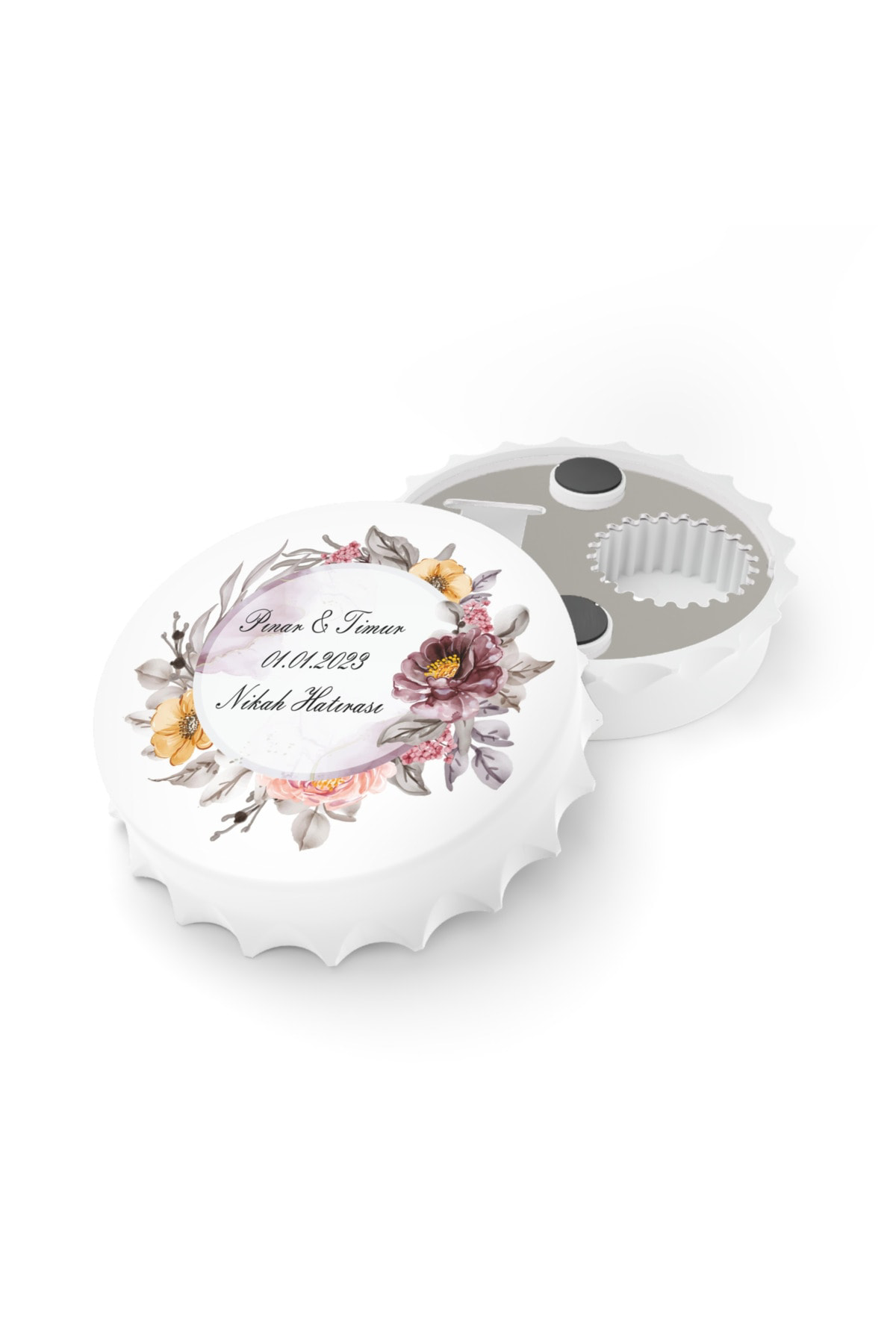 Leylaser 50 Adet Kapak Açacak Magnet Buzdolabı Süsü, Söz, Nişan, Kına, Nik