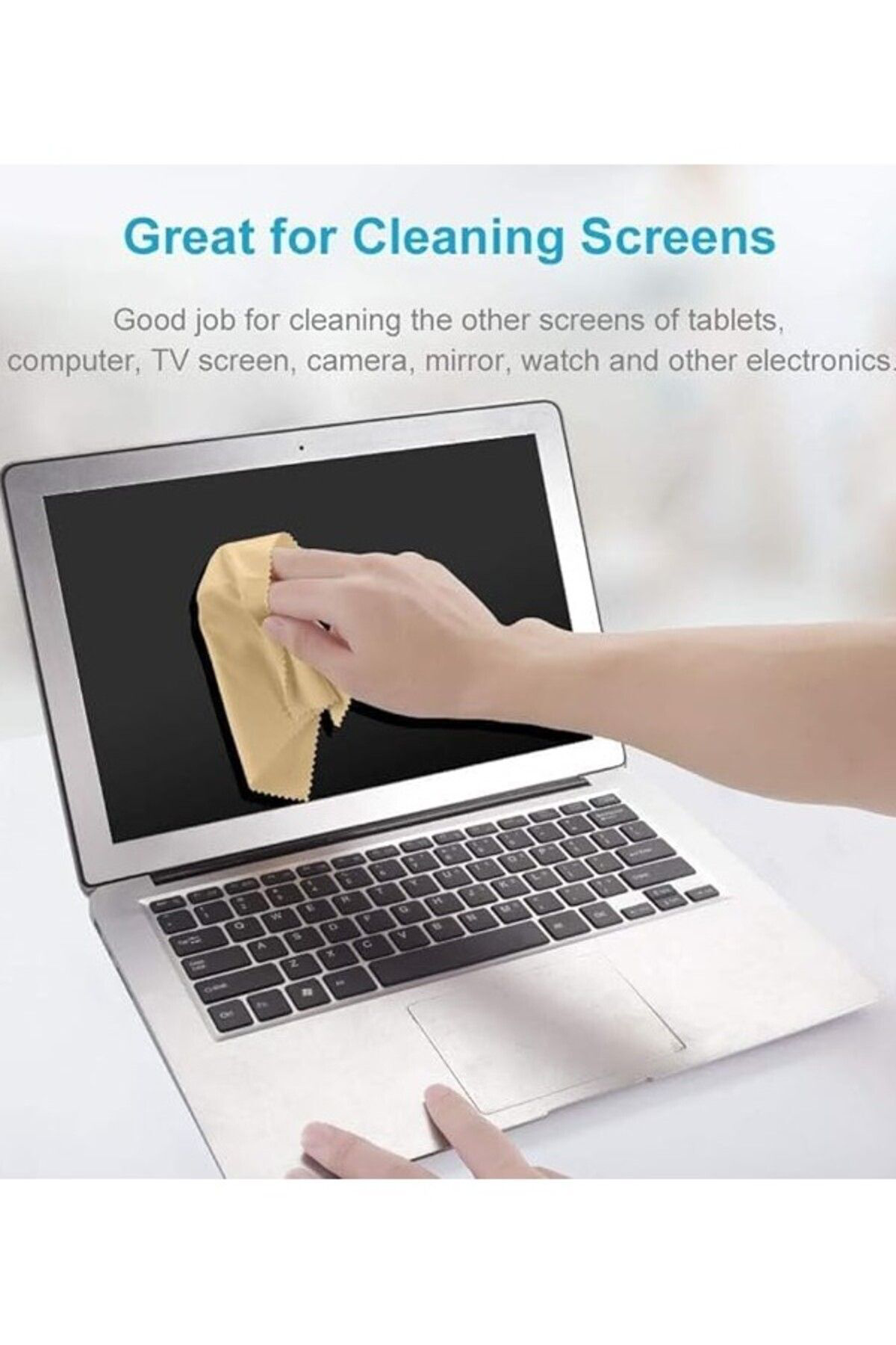 Trendmilano 50 Adet Mikrofiber Gözlük Temizleme Bezi  15X18