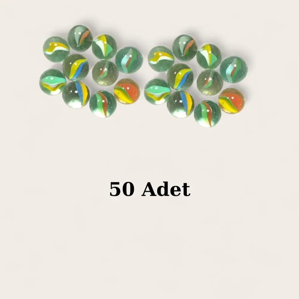 50 Adet Nostaljik Misket ( Bilye )
