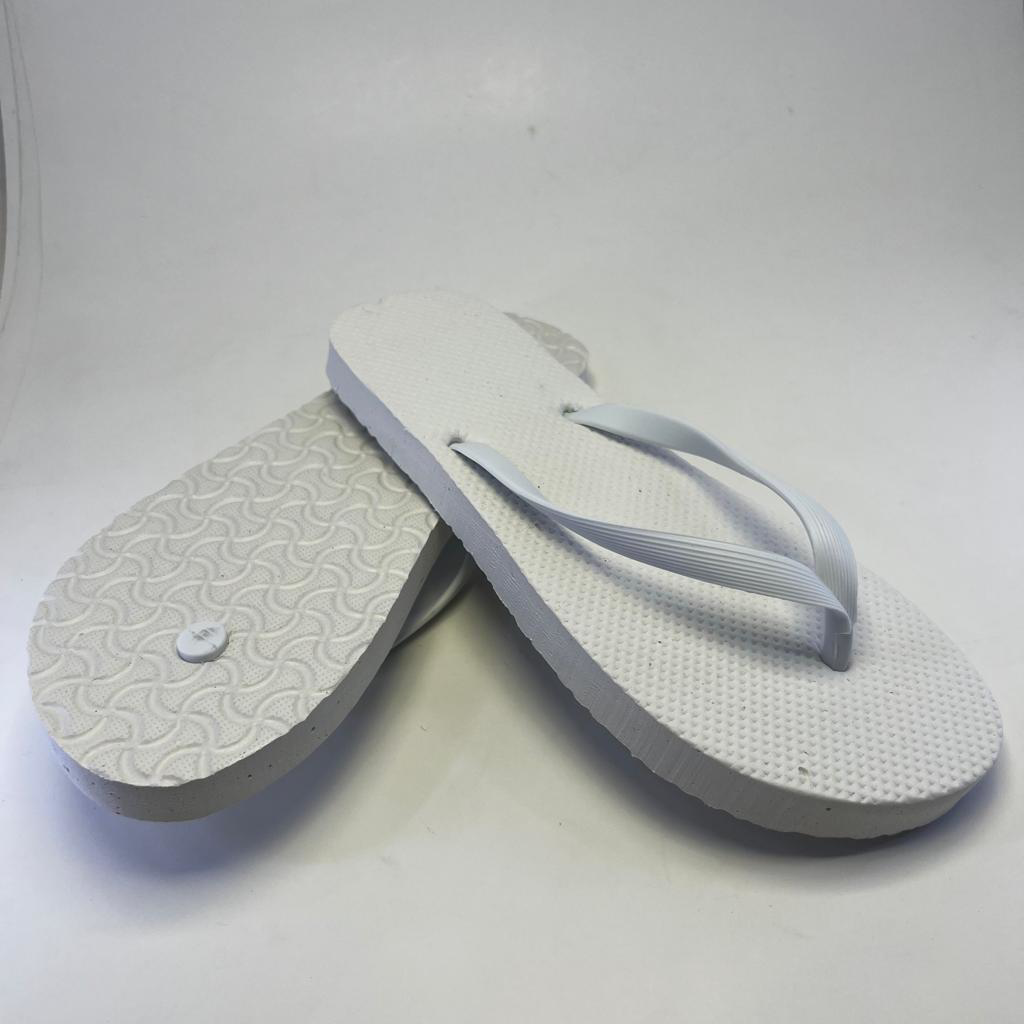 Private 50 Adet Parmak Arasi Beyaz Kadin Terlik Eva Taban 14 Mm Flip Flop
