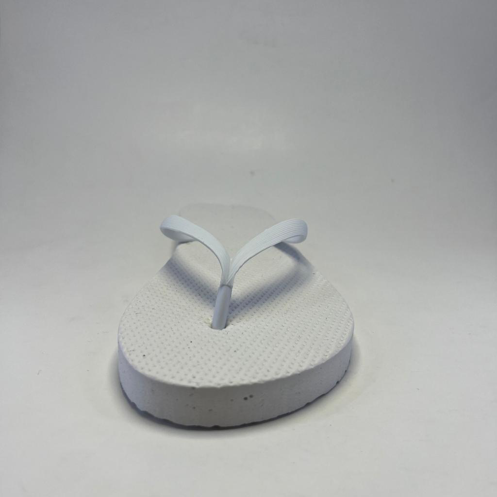 Private 50 Adet Parmak Arasi Beyaz Kadin Terlik Eva Taban 14 Mm Flip Flop